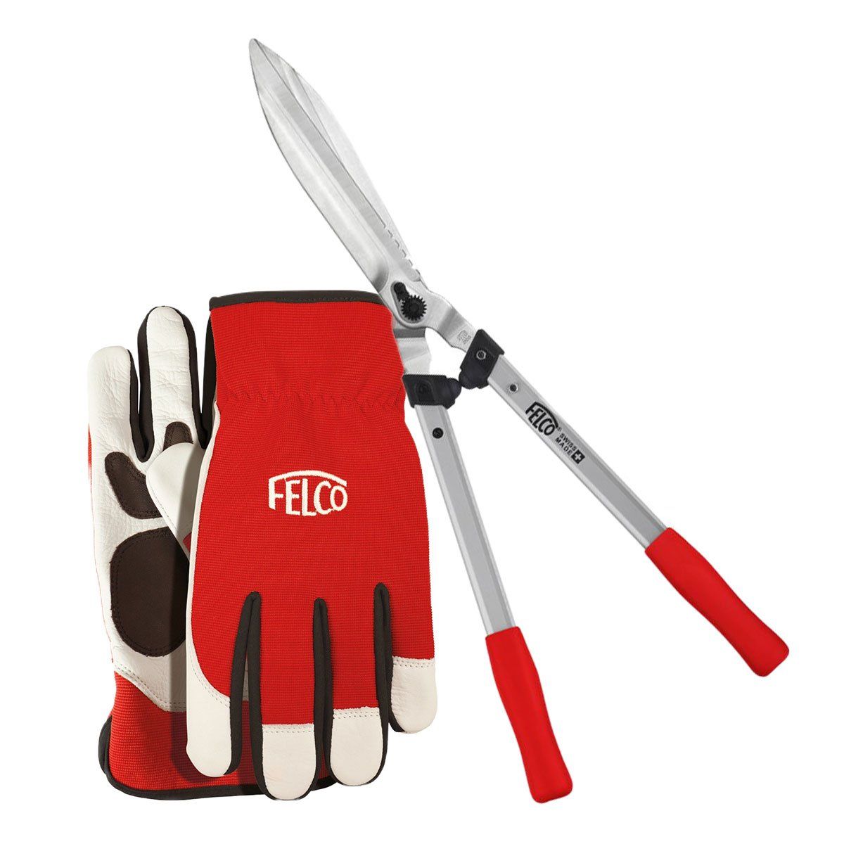 Felco 250-63 hækkesaks & Felco 702 beskæringshandske - M