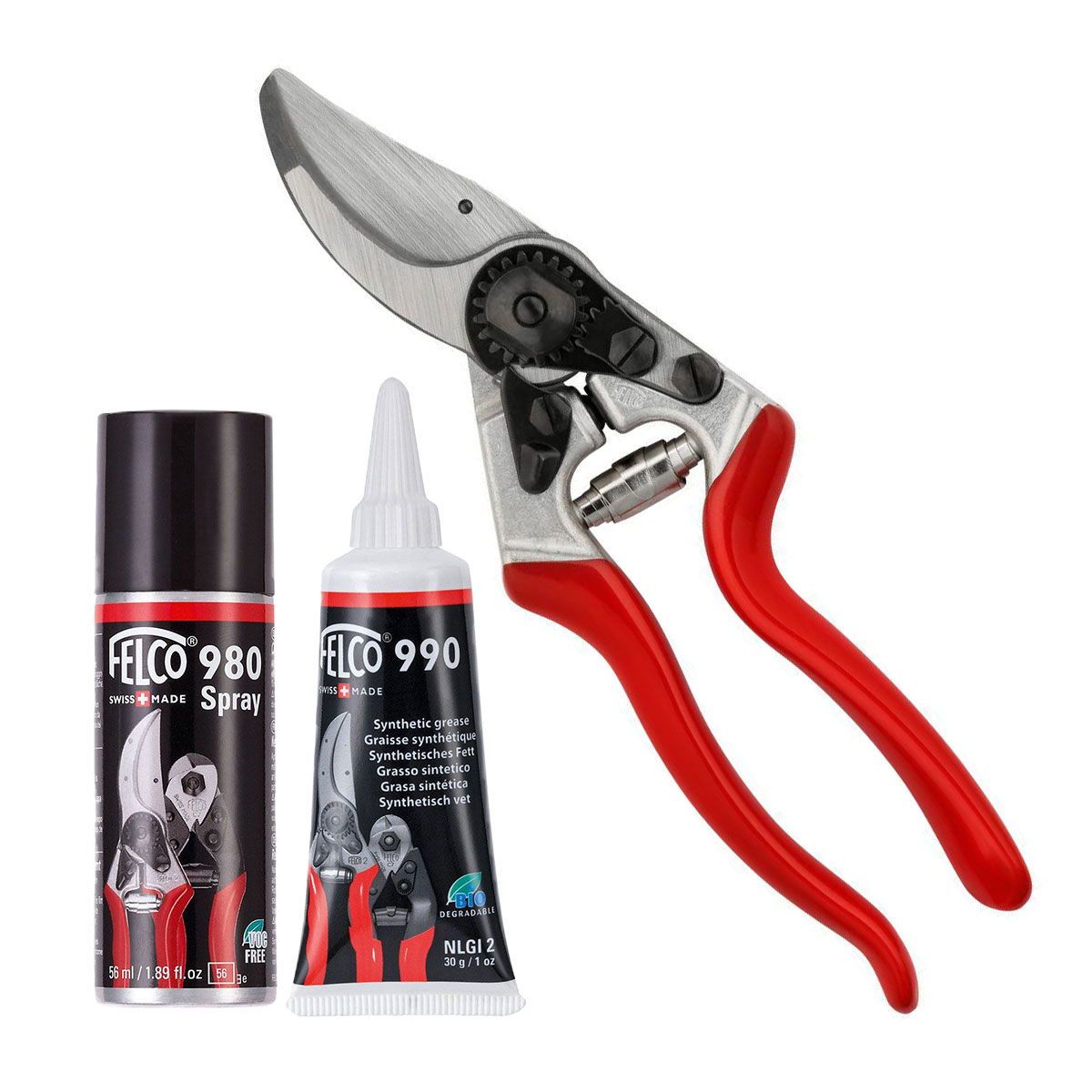 Felco 8, Felco 990 fedt & Felco 980 vedligeholdelsesspray (sampak)