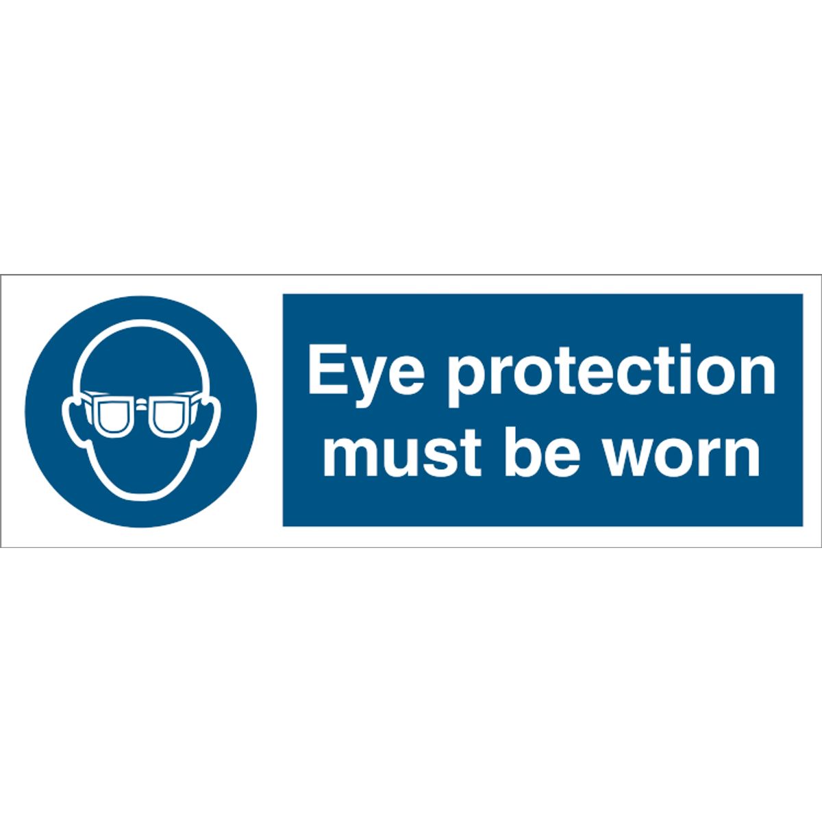 Eye protection must - Plast - 100 x 300 mm