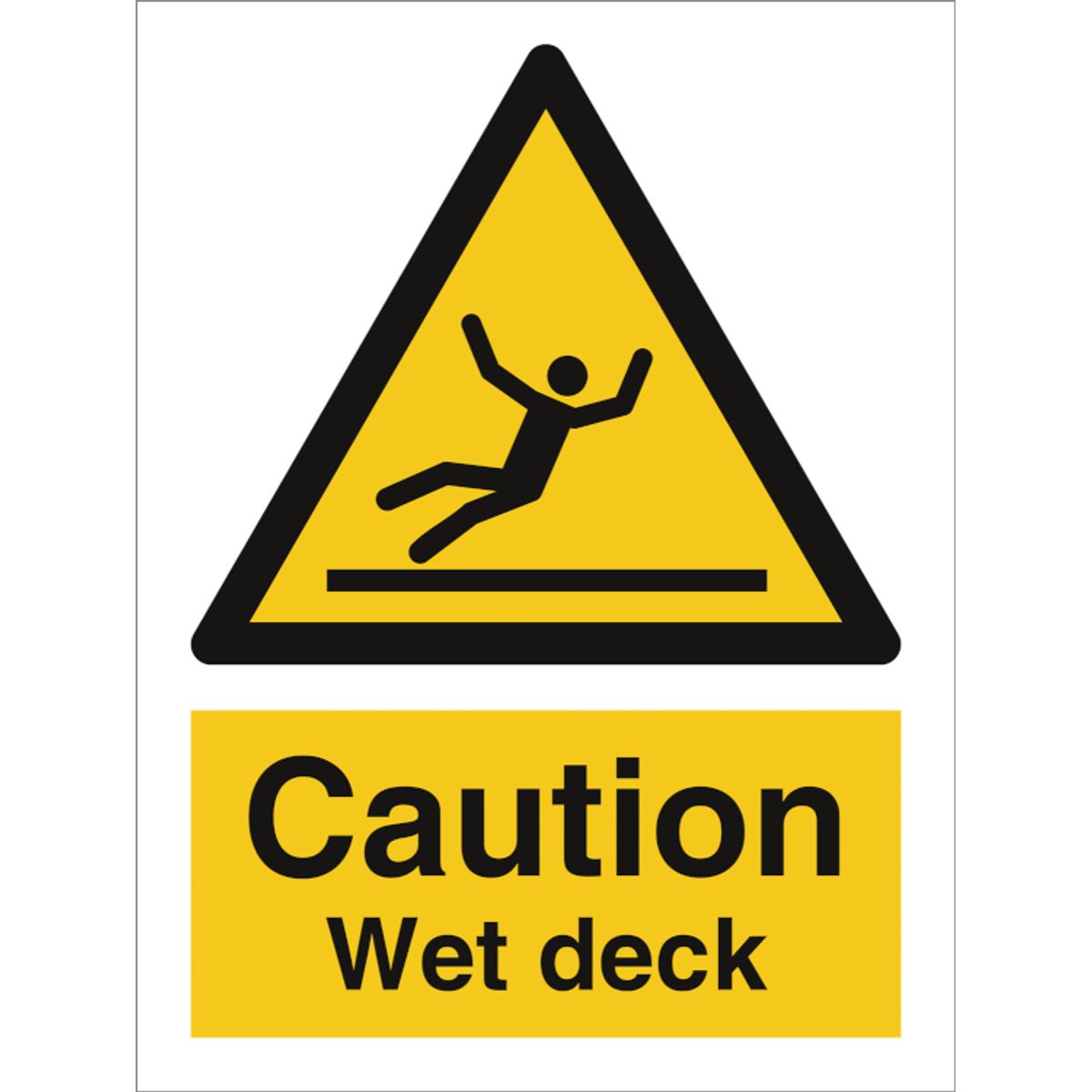 Danger wet deck - Plast - 200 x 150 mm