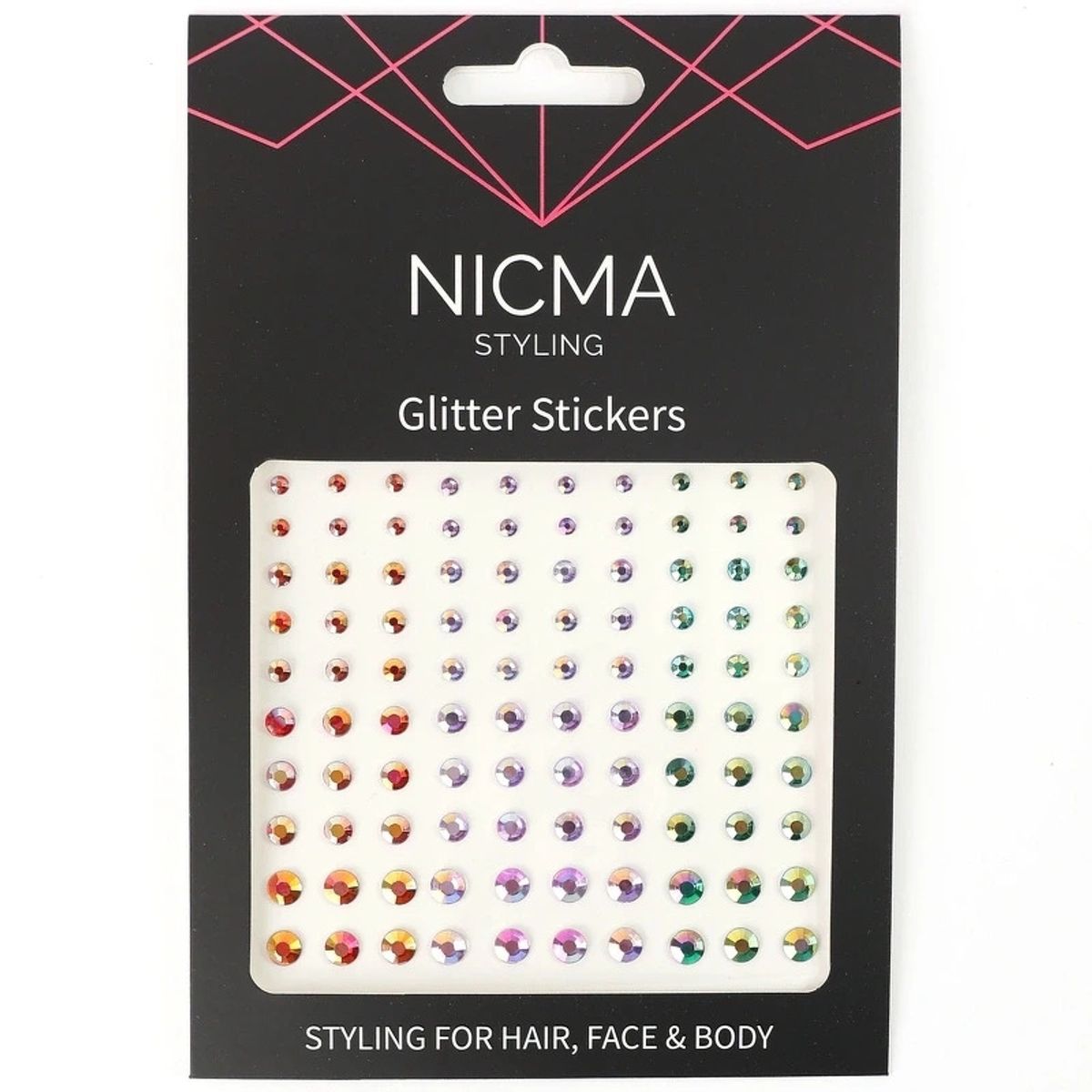 NICMA Styling Glitter Stickers - Pastels