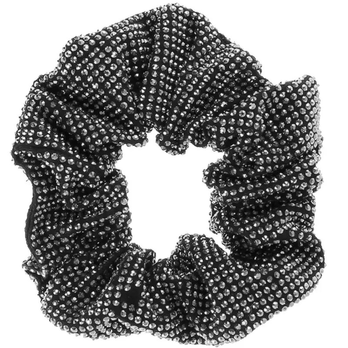 By Stær TINDRA Scrunchie - Black Glitter