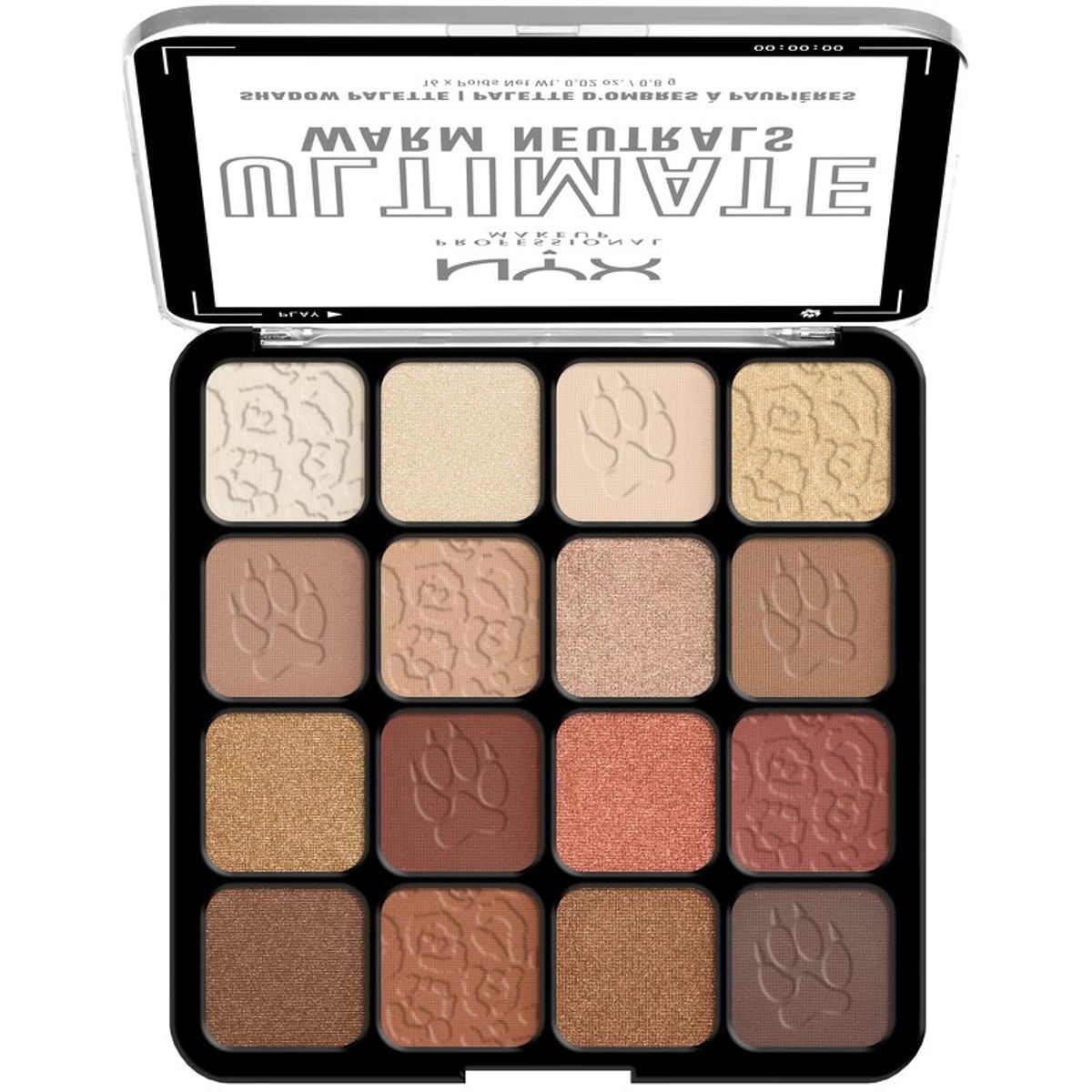 NYX Prof. Makeup Ultimate Shadow Palette 16 x 0,2 gr. - 05W Warm Neutrals