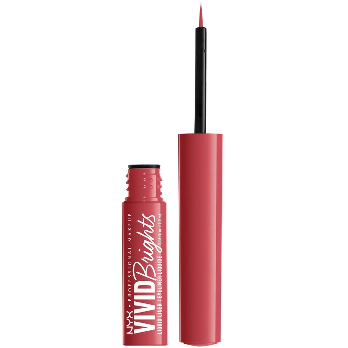 NYX Prof. Makeup Up Vivid Brights Liquid Eyeliner 2 ml - 04 On Red