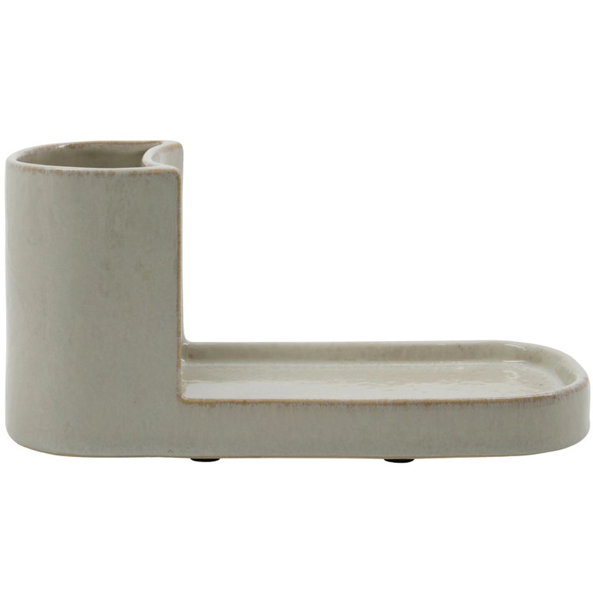 Meraki Brush And Soap Holder Datura Medium - Shellish Grey