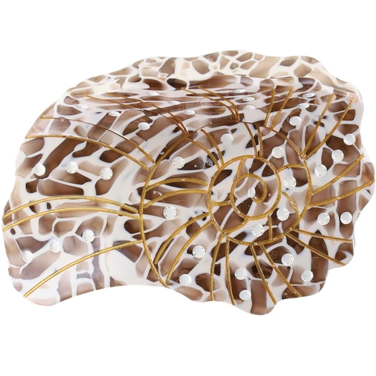 By Stær BEACH SHELL Hair Clip - Brown