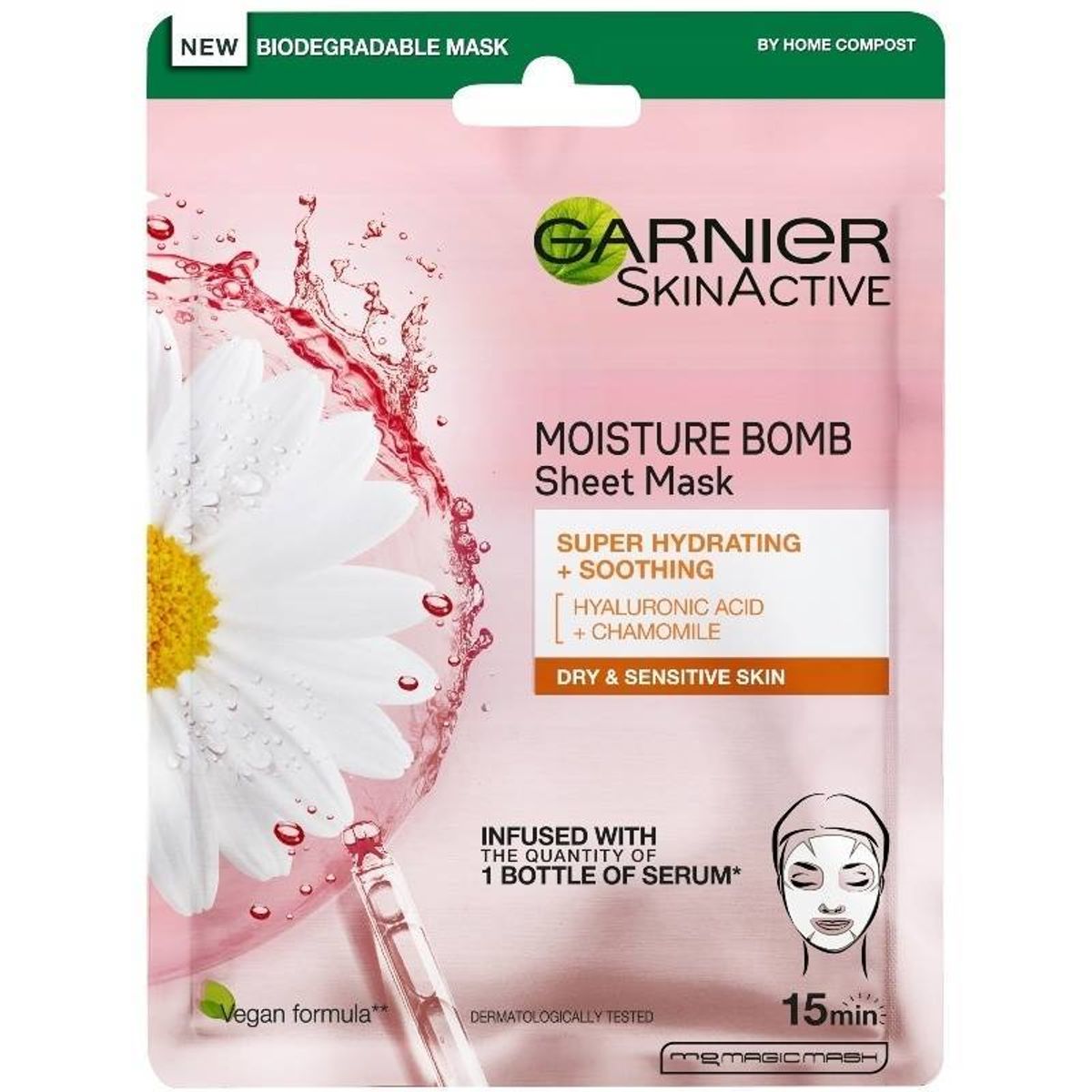 Garnier Skinactive Moisture Bomb Hydrating + Soothing Tissue Mask 1 Piece