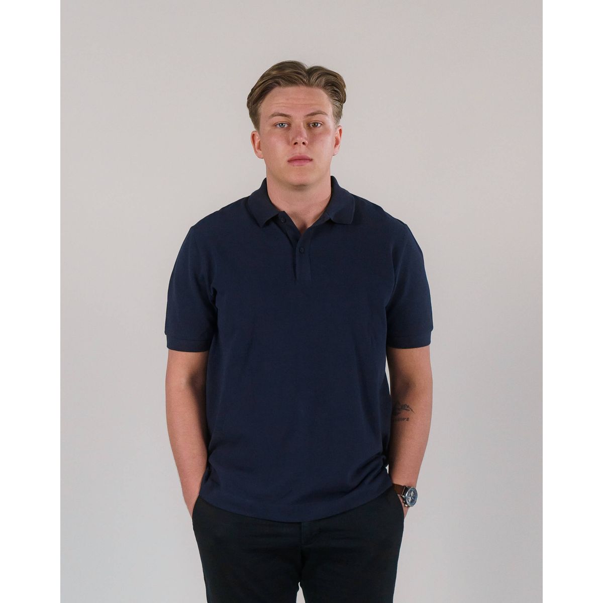 Errant Polo - Navy - Størrelse S