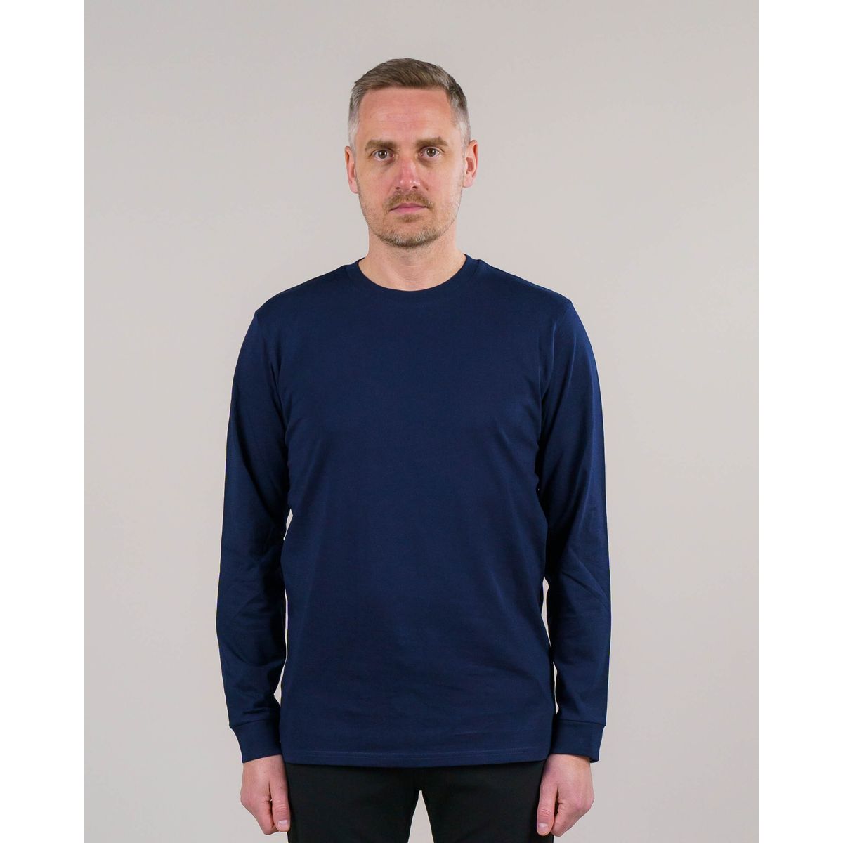 Errant T-shirt - Langærmet - Navy - Størrelse L