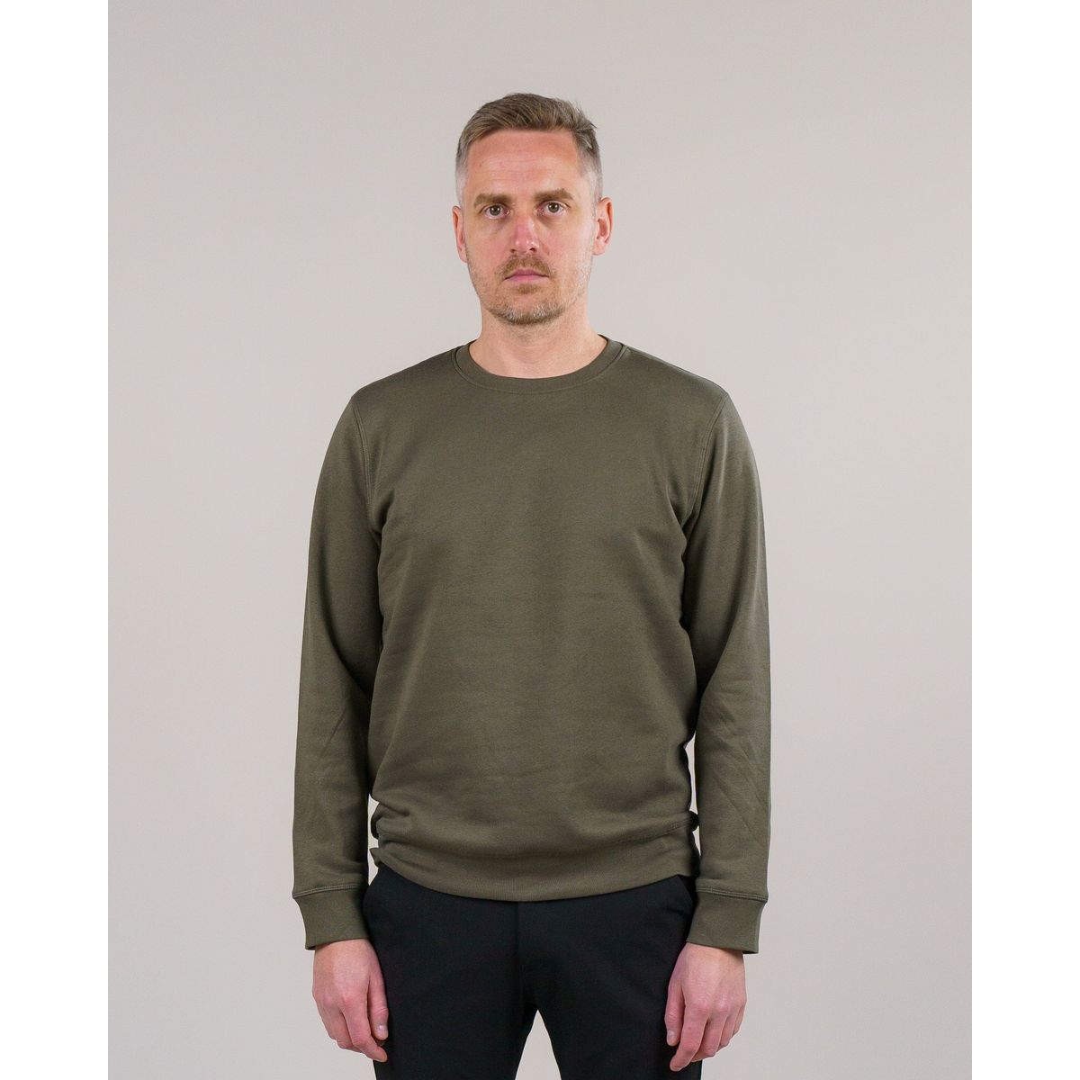 Errant Sweatshirt - Oliven Grøn - Størrelse S