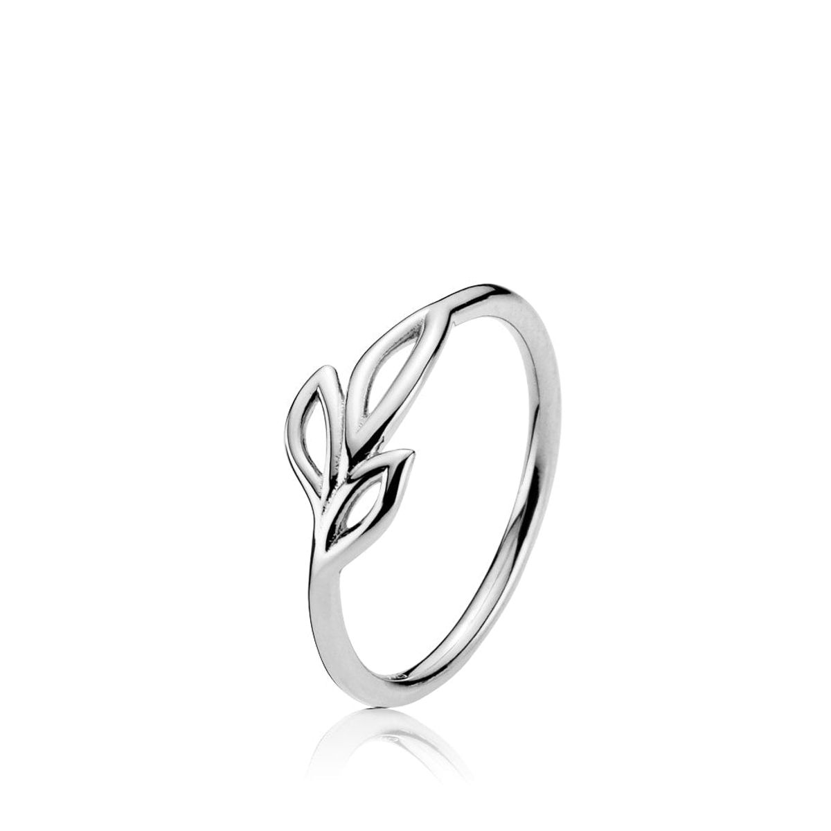 DREAMY - Ring shiny rhodium pl. recycled silver - 54