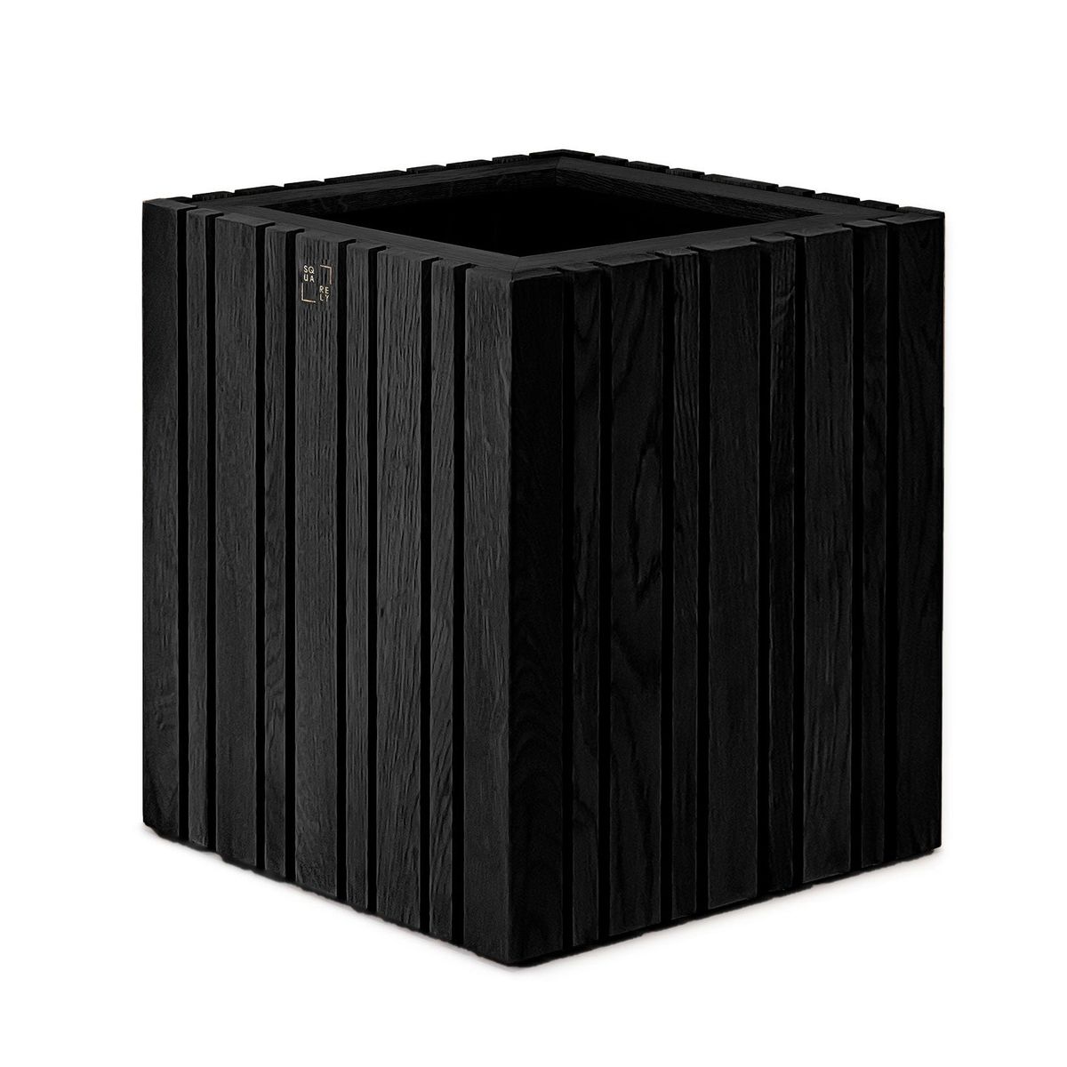 Squarely Copenhagen - GrowMORE plantekasse 35x35 cm, 4 farver - Sort Ask