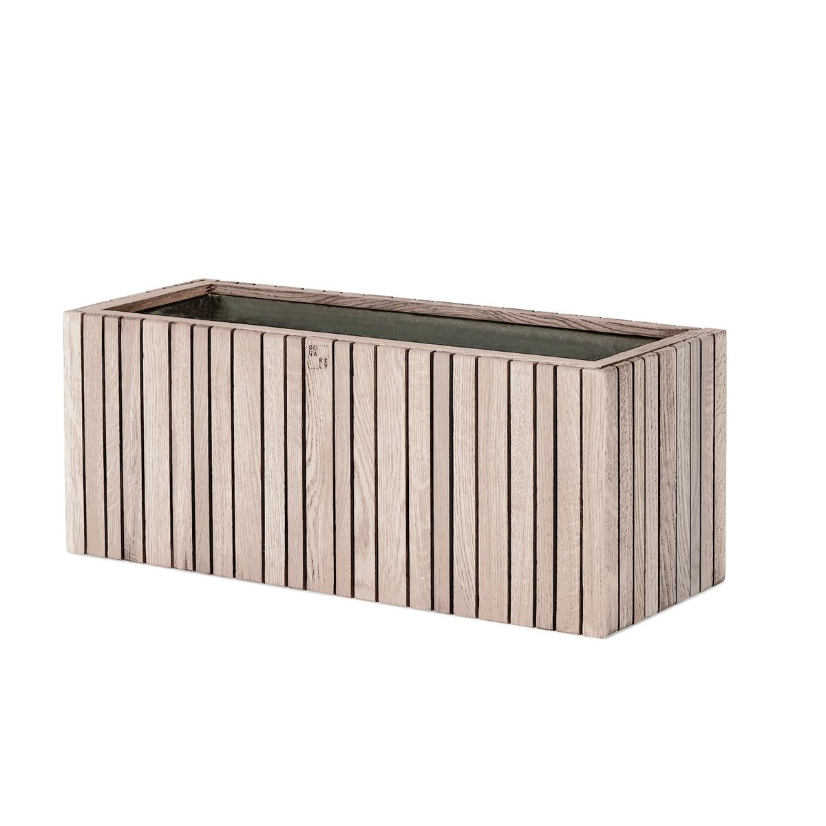 Squarely Copenhagen - GrowWIDE plantekasse 60x22 cm, 4 farver - Ubehandlet eg (indendørs)