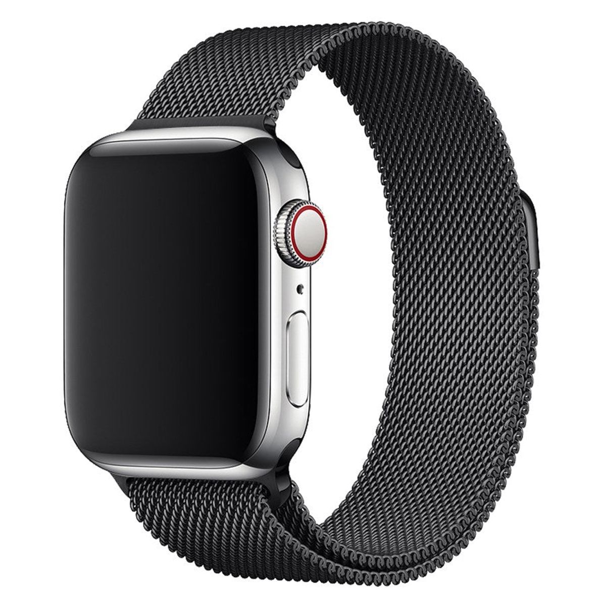 Lippa Apple Watch rustfri stål rem 38/40/41, Sort