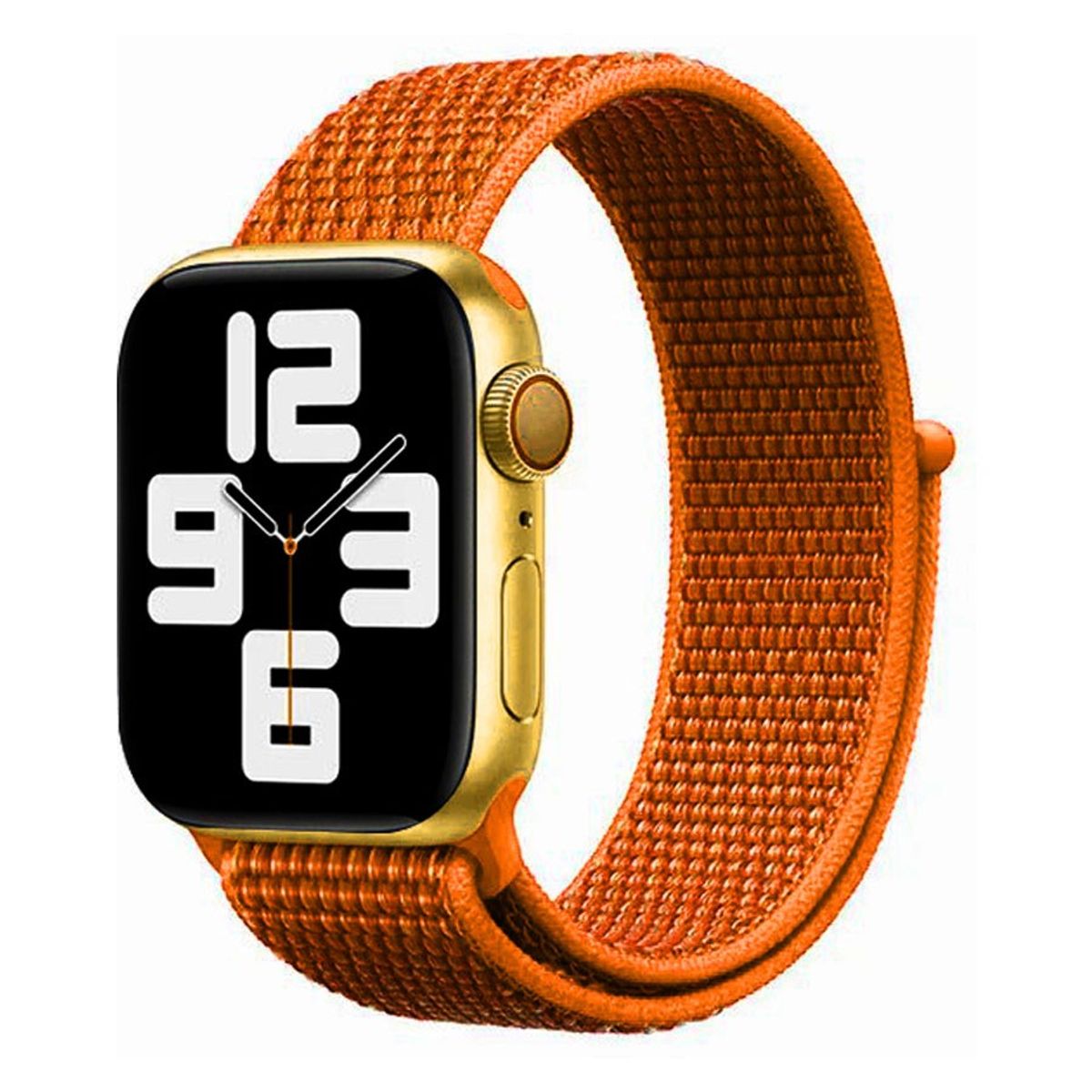 Lippa Apple Watch nylonrem 42/44/45/49, Papaya