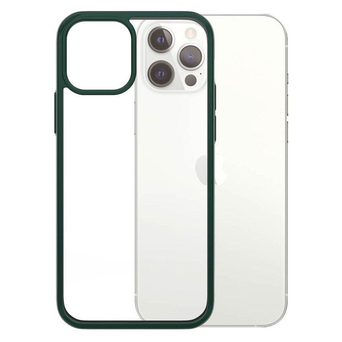 PanzerGlass ClearCase iPhone 12/12 Pro Cover, Racing Green