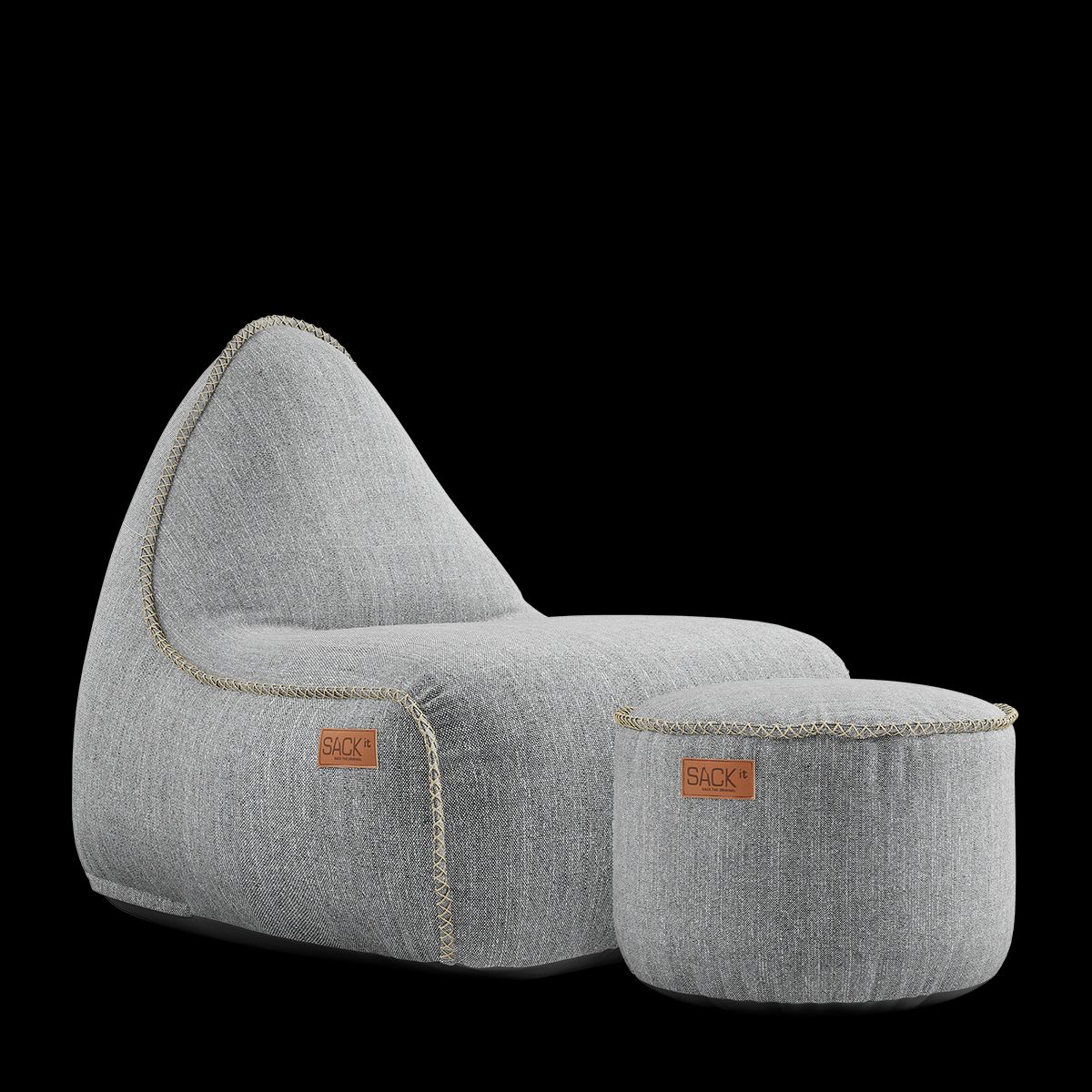 Cobana Lounge Chair & Pouf