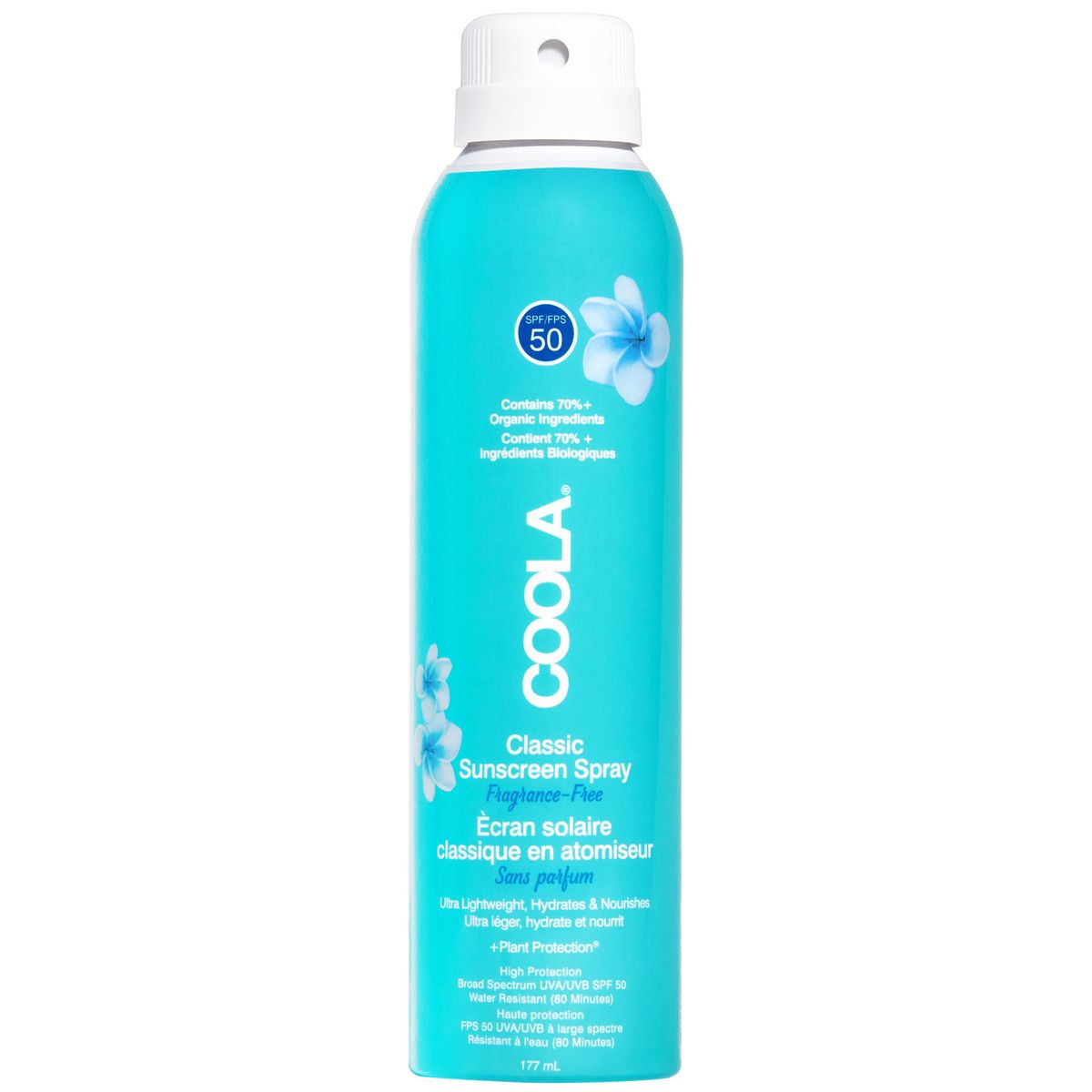 COOLA Classic Body Sunscreen Spray Spf 50 Fragrance-Free 177ml