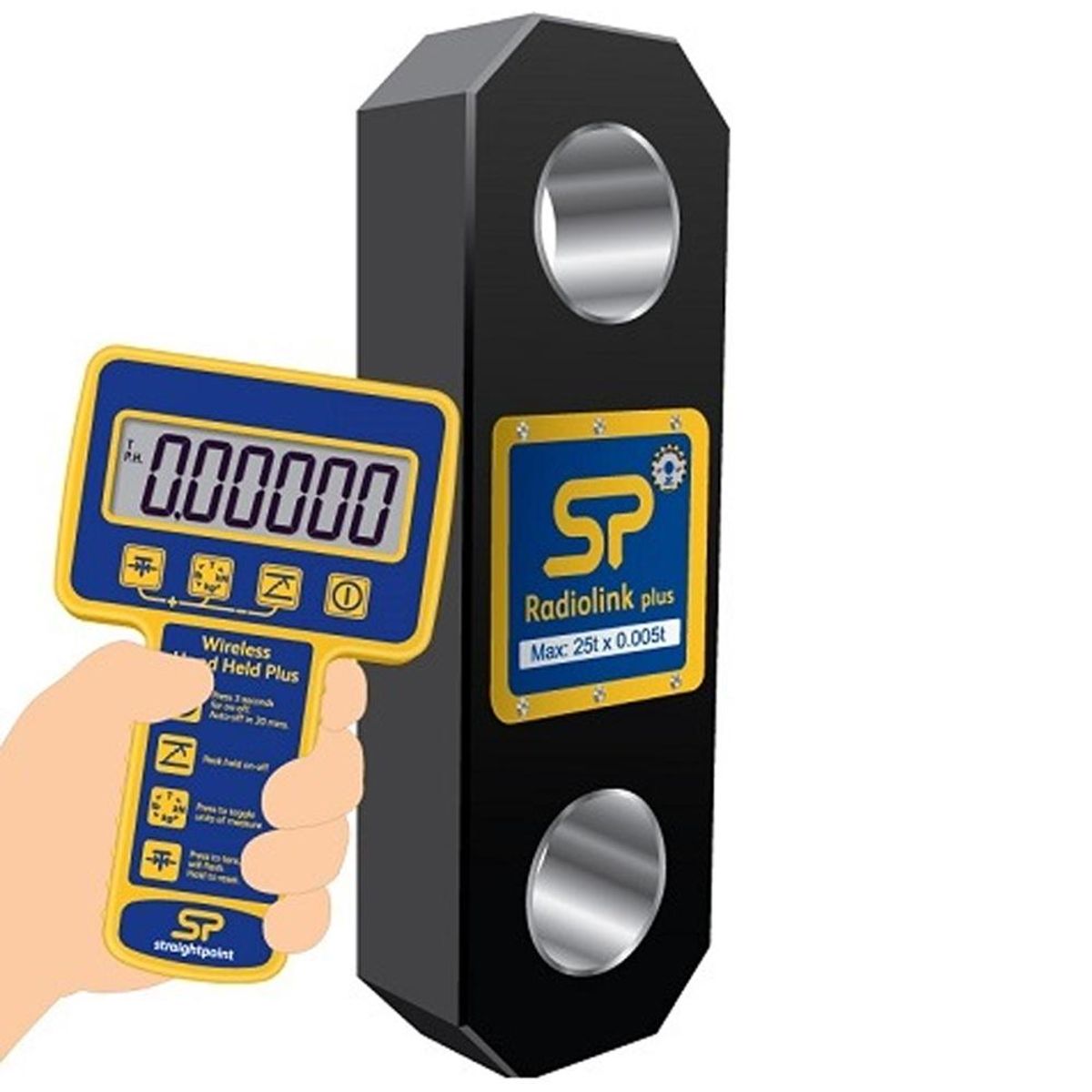 Dynamometer / Kranvægt, Straightpoint Radiolink Plus 12.0 T m. Display