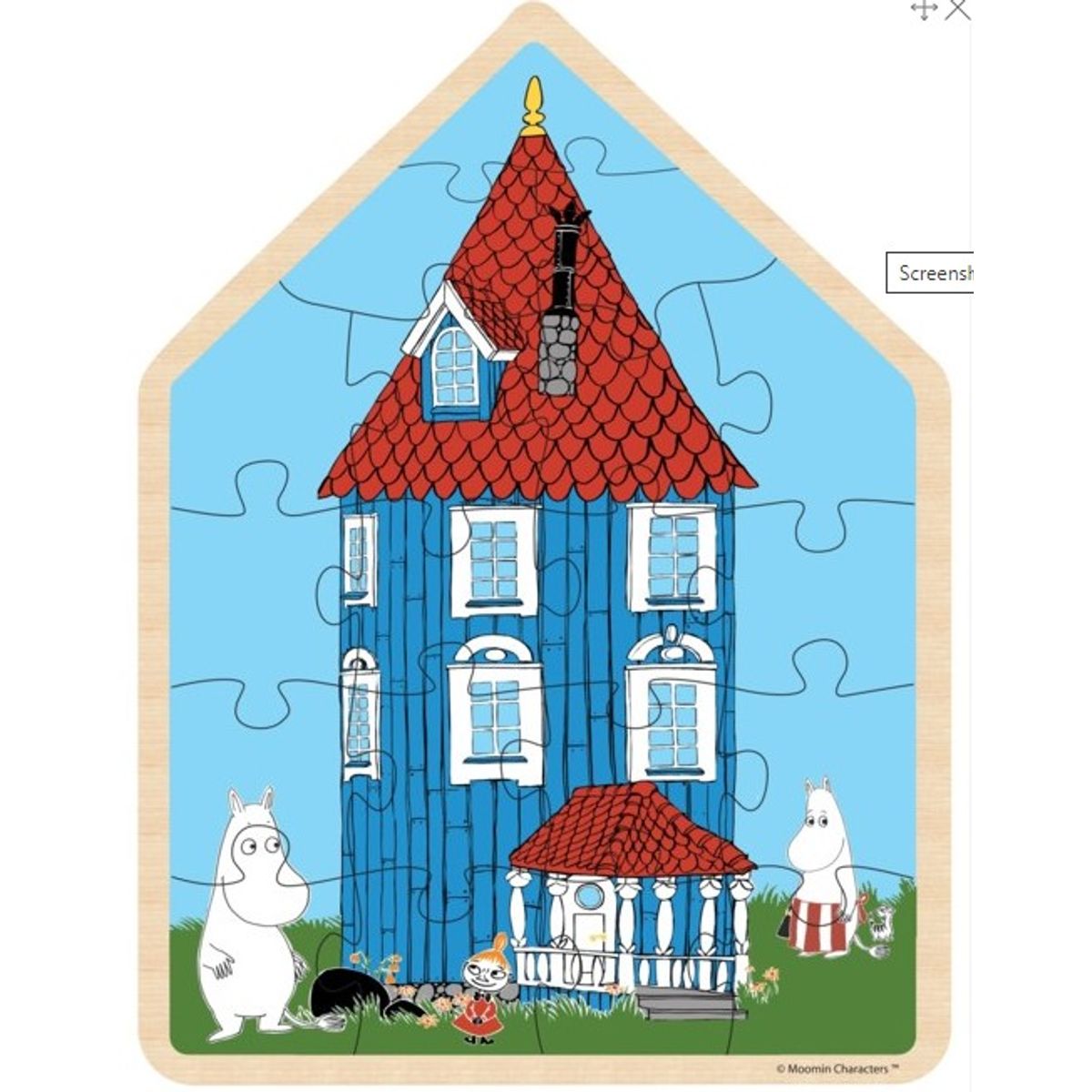 Moomin - Wooden baby puzzles - House