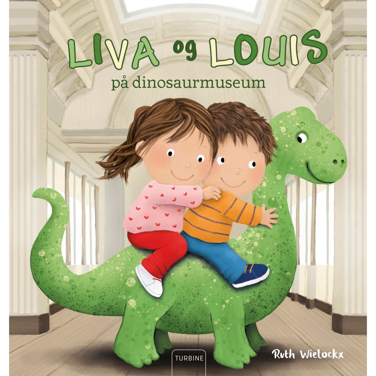 Liva og Louis på dinosaurmuseum