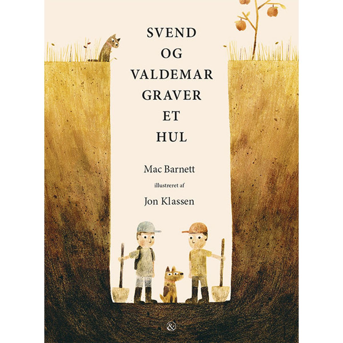 Svend og Valdemar graver et hul