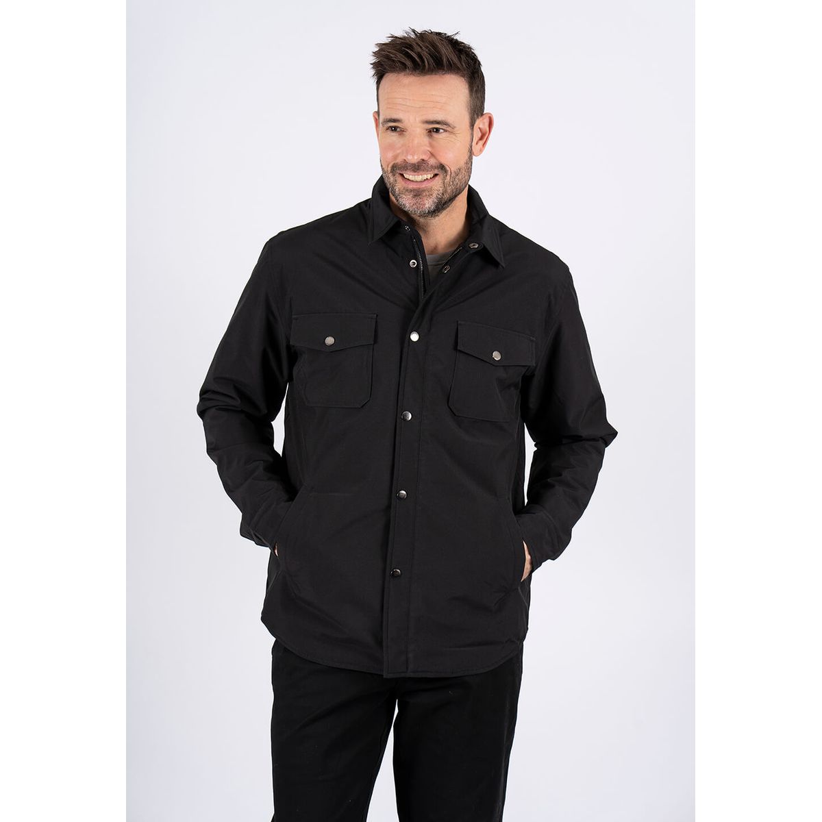 Pre End - Collins overshirt / jakke i sort