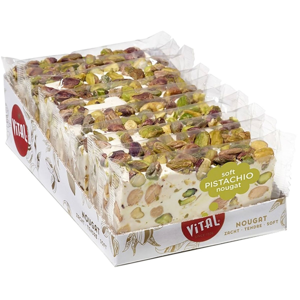 Fransk nougat med pistacie