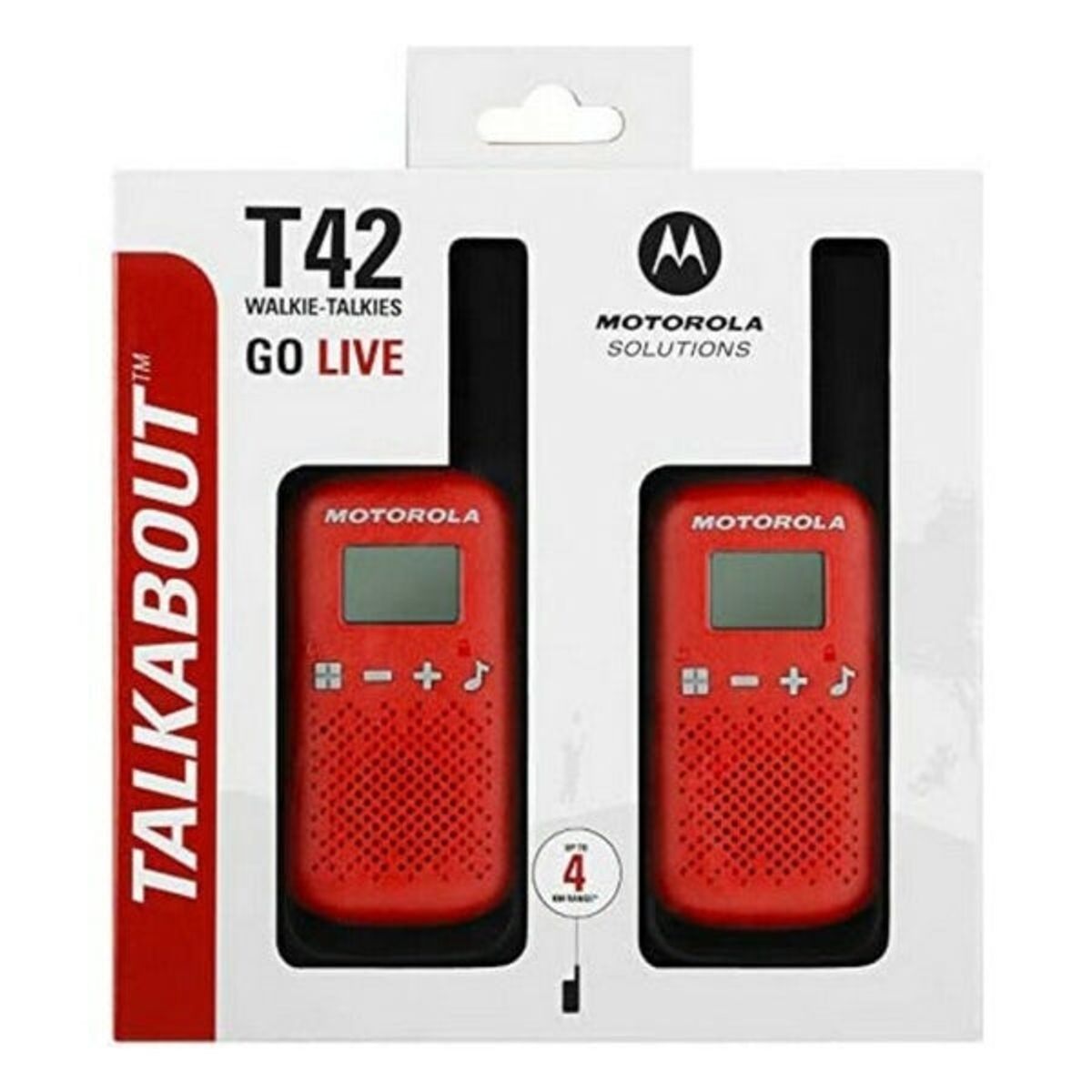 Motorola Talkabout T42 Walkie Talkie med 16 Kanaler og 4km Rækkevidde - WeDoBetter.dk