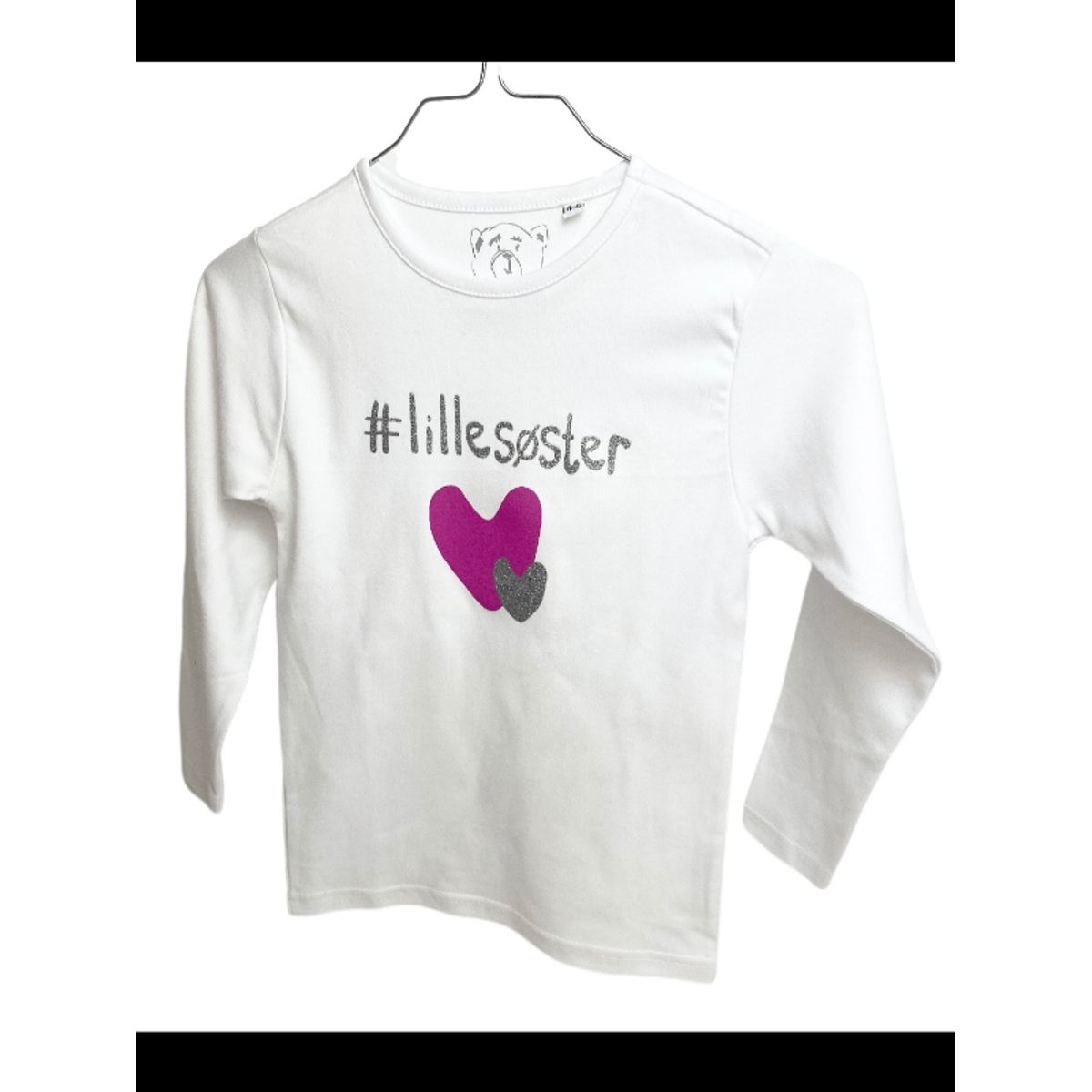 #Lillesøster T-Shirt L/S, Hvid - Legekammeraten.dk