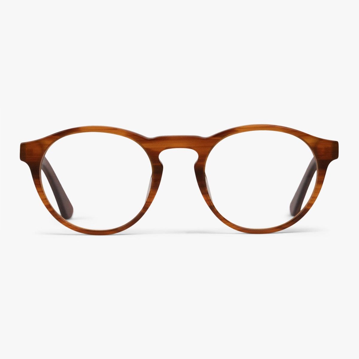 Læsebriller +3.5 -Men's Trondheim Shiny Walnut - Luxreaders