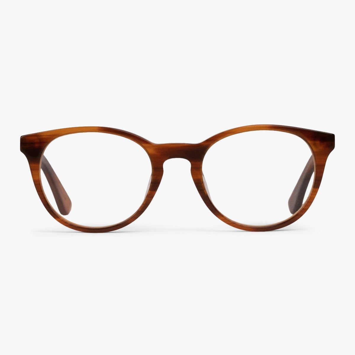 Blue light briller +1.5 -Women's Ãrebro Shiny Walnut - Luxreaders