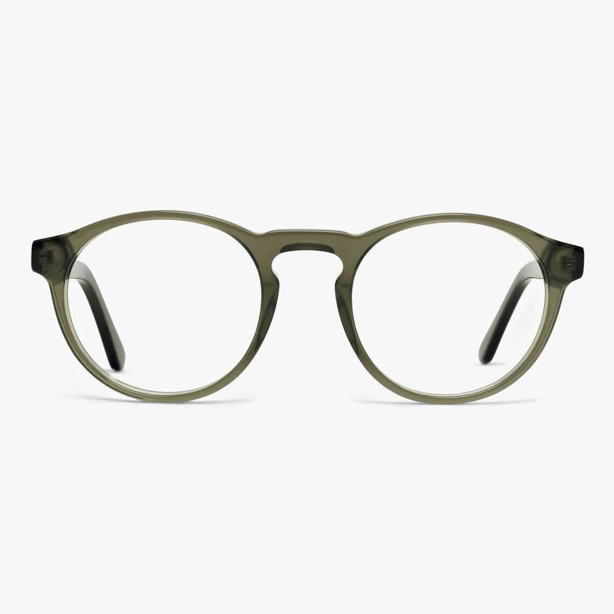 Læsebriller +3.5 -Men's Trondheim Shiny Olive - Luxreaders