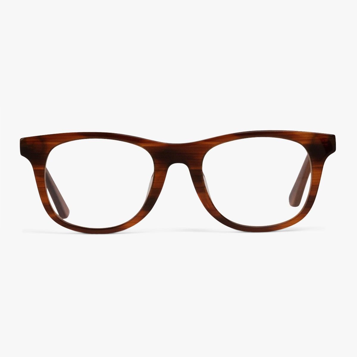 Blue light briller +2.5 -Women's Malmö Shiny Walnut - Luxreaders