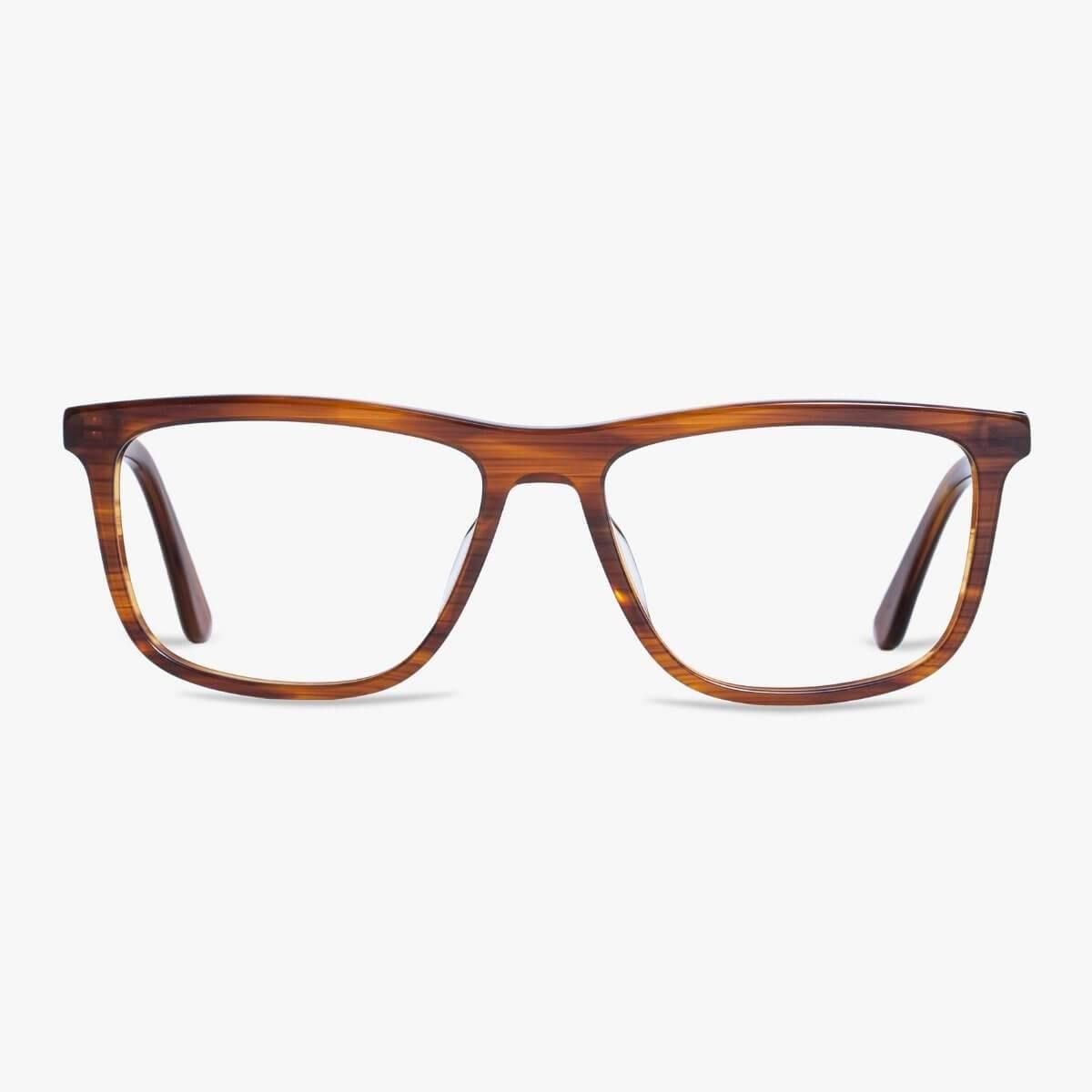 Læsebriller +2 -Men's Oslo Shiny Walnut - Luxreaders