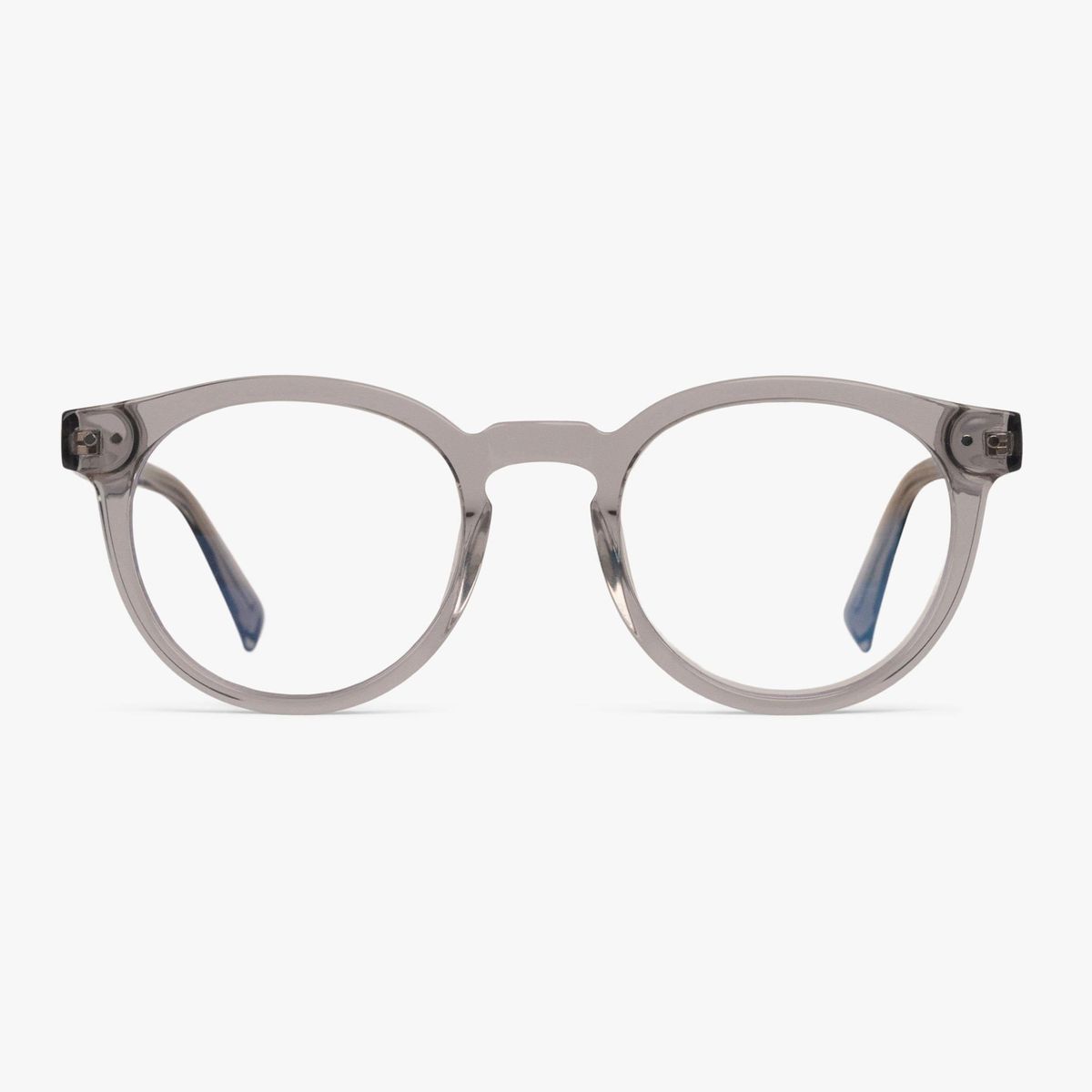 Blue light briller +0 -Men's Bodø Crystal Grey - Luxreaders