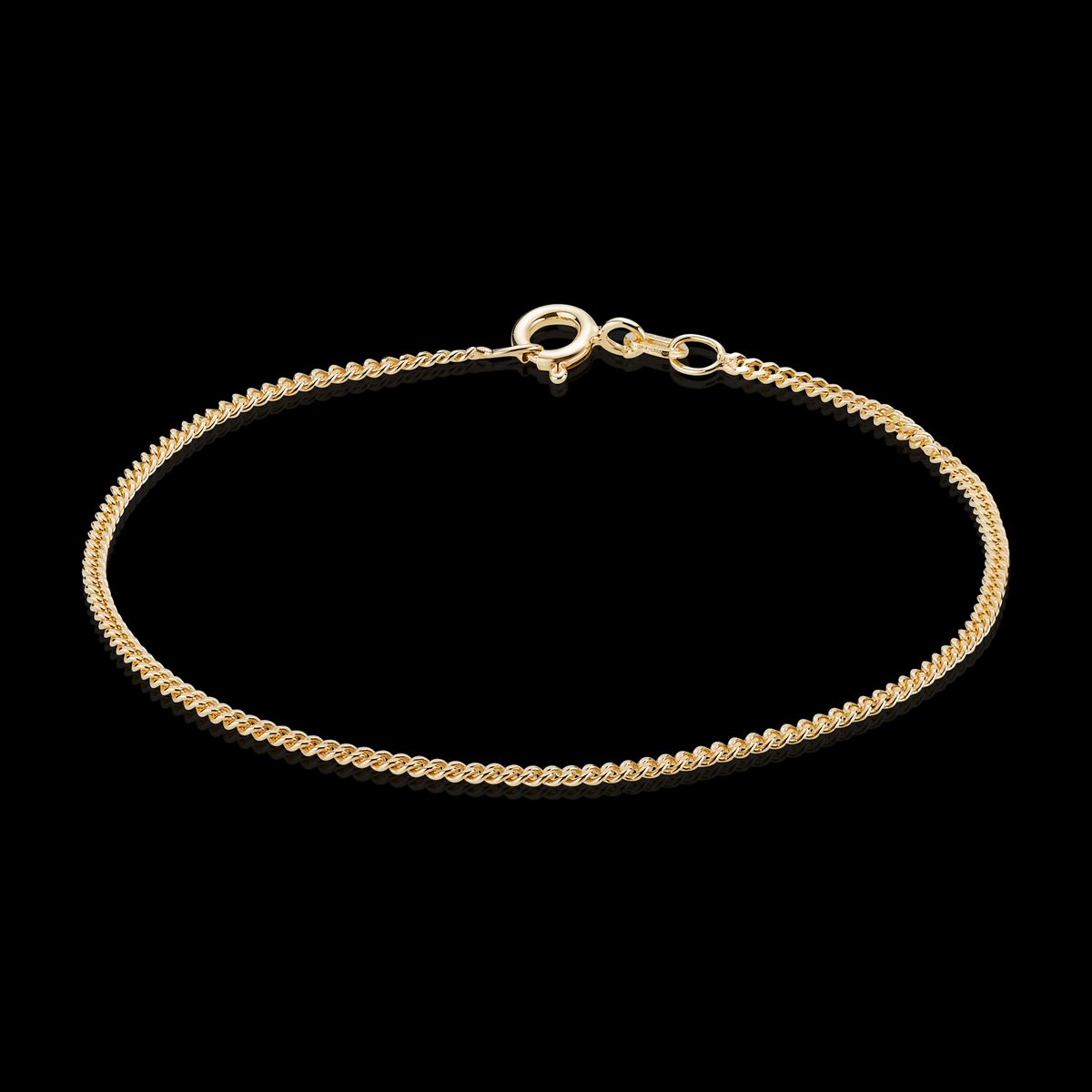 BNH - Panser Facet armbånd, 0,85mm 14 kt. guld