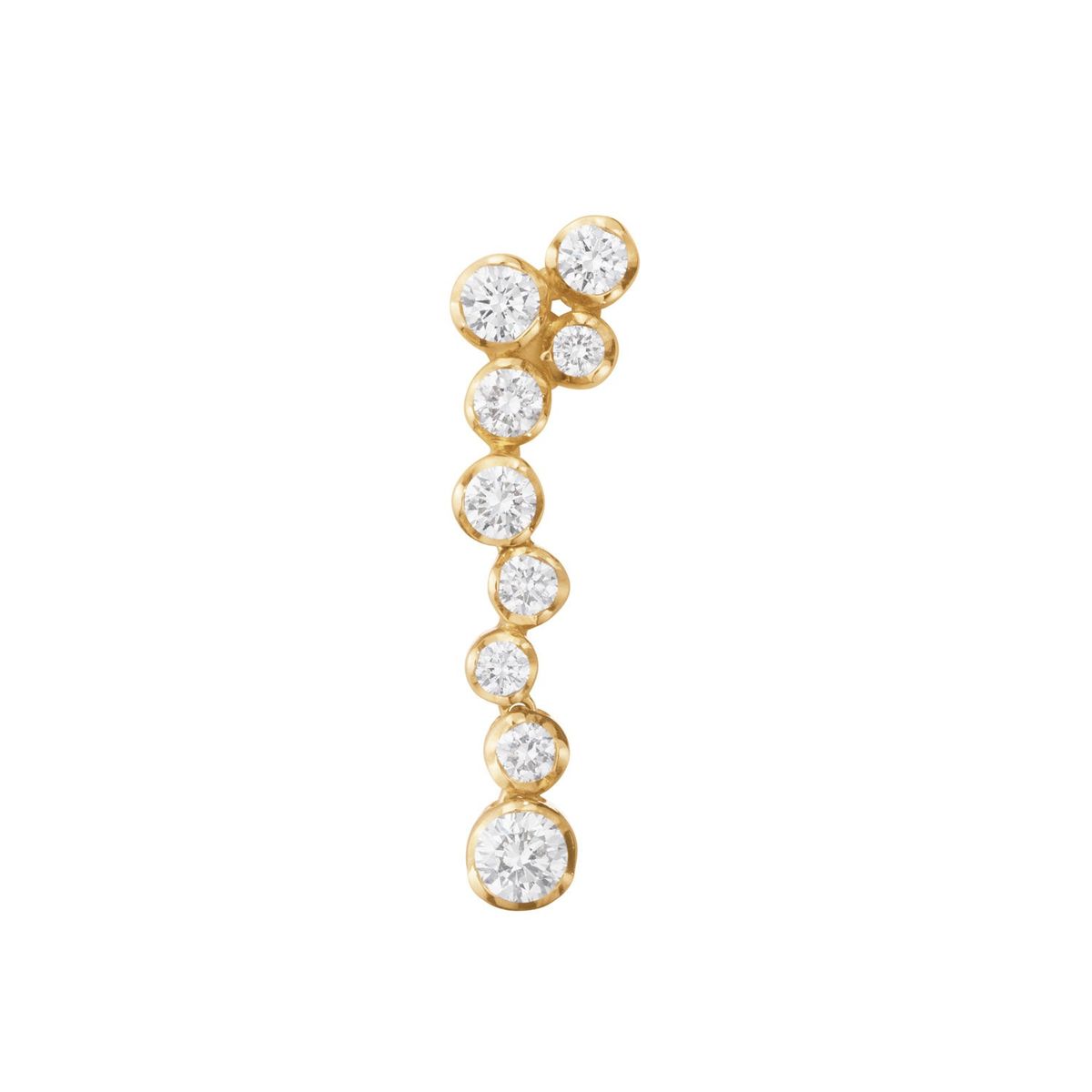 Georg Jensen - Signature diamonds ørehænger (1 stk), 0,31ct. 18 kt. guld