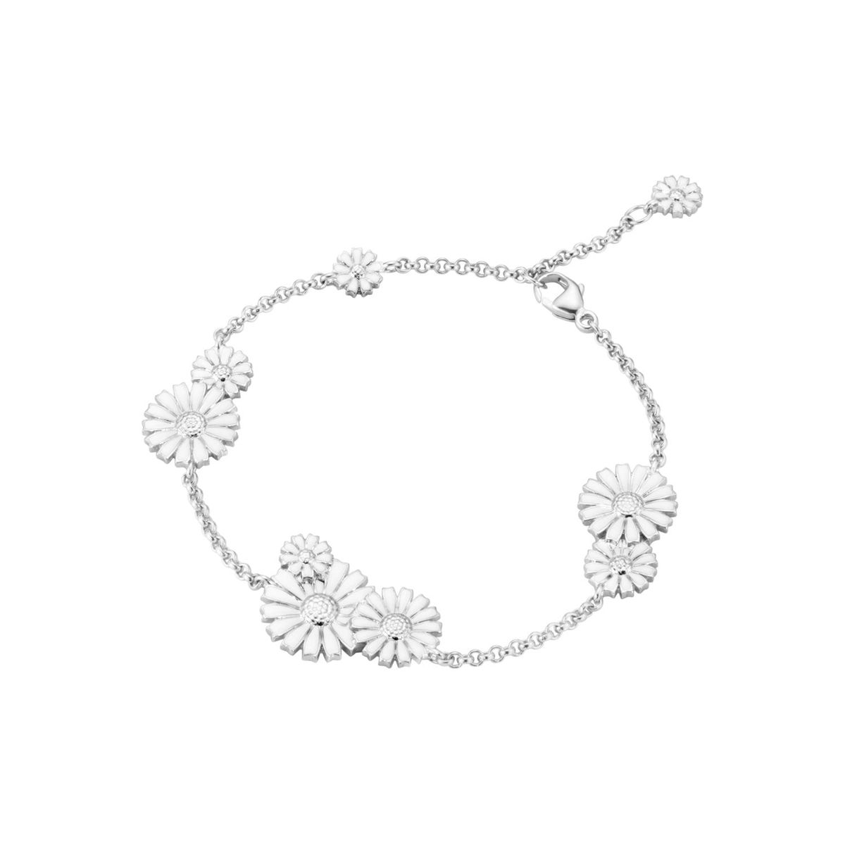 Georg Jensen - Daisy 9 flower armbånd Sølv sterlingsølv