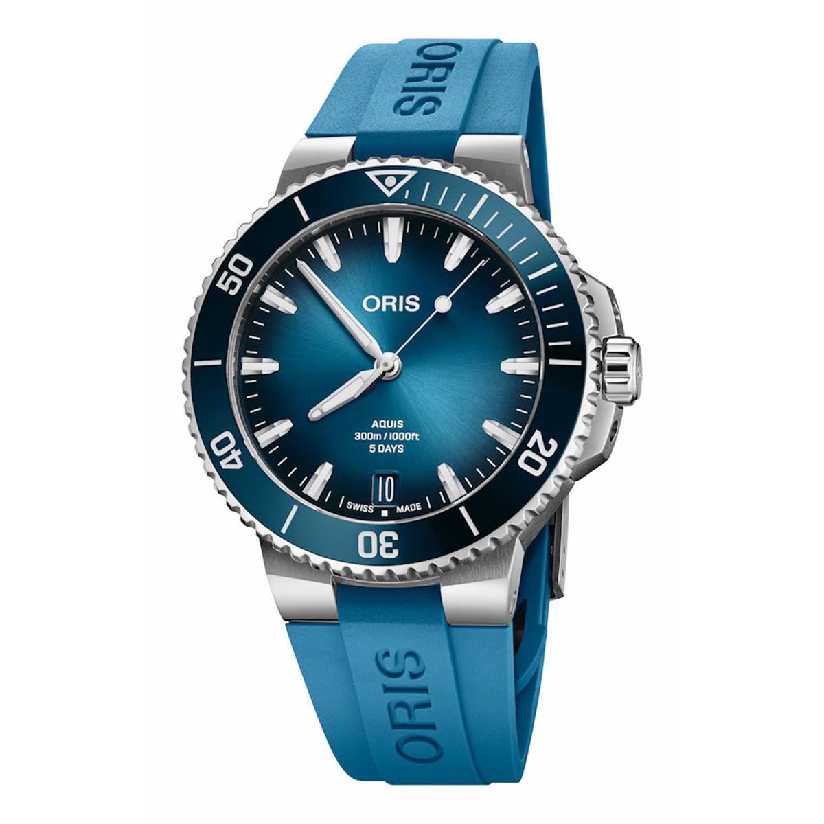 Oris - Aquis Date Cal. 400, 43,5 mm 40077904135RSBLUE