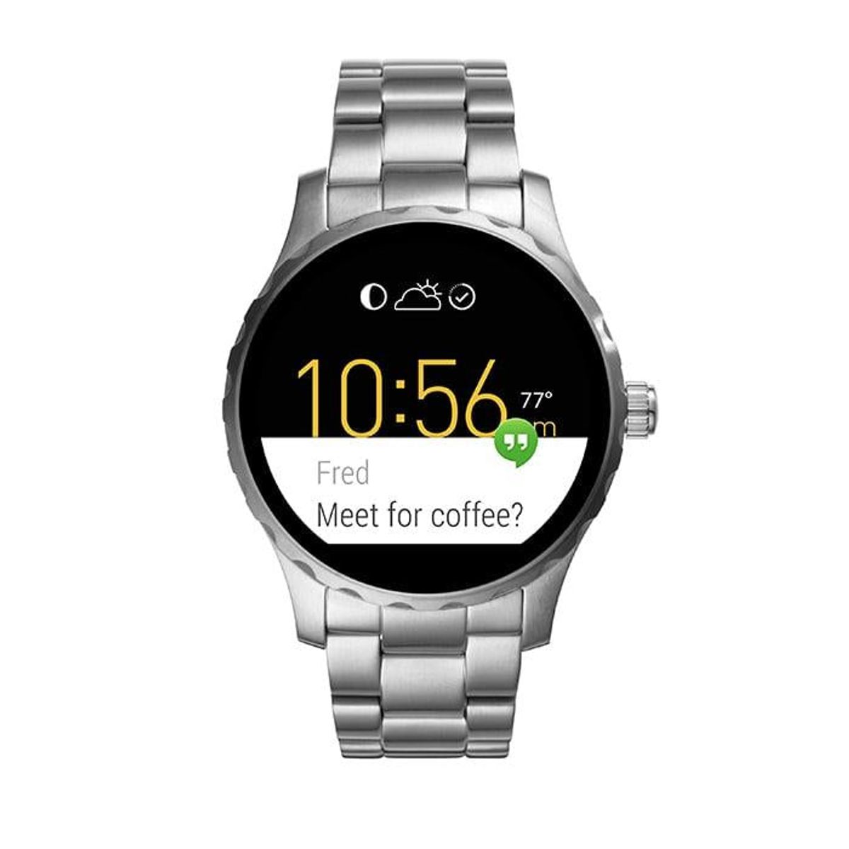 FOSSIL - Q Marshal Smartwatch stållænke FTW2109