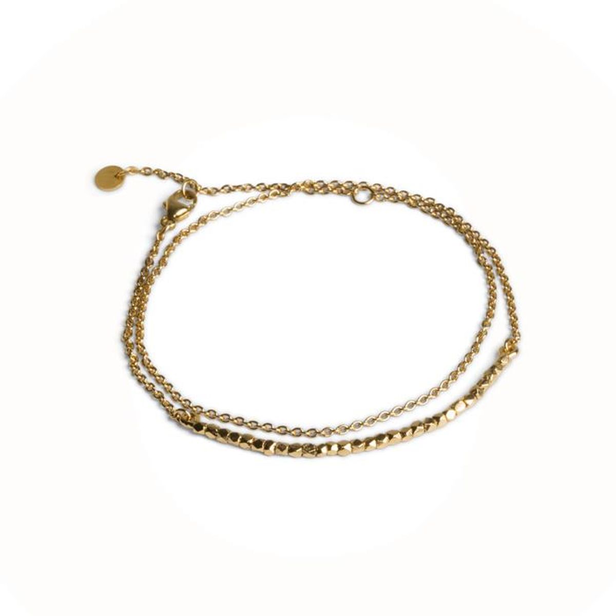 Jane Kønig - Bead With Chain Armbånd JKBC0104-G