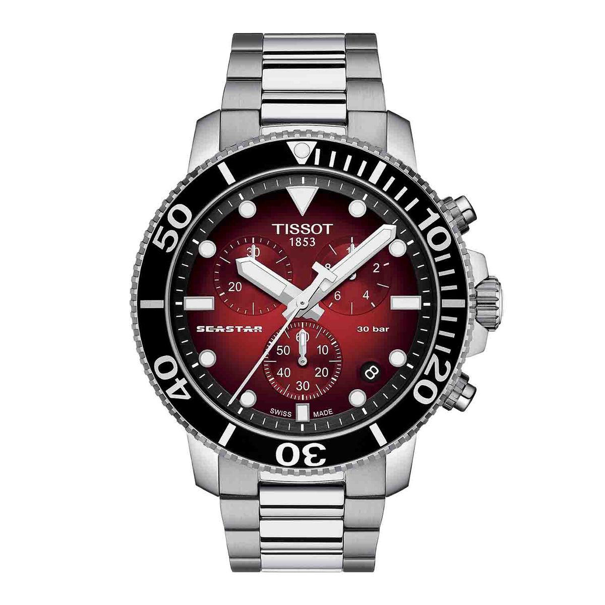 Tissot - Seastar 1000 Quartz Chronograph rød, 45,5mm T1204171142100