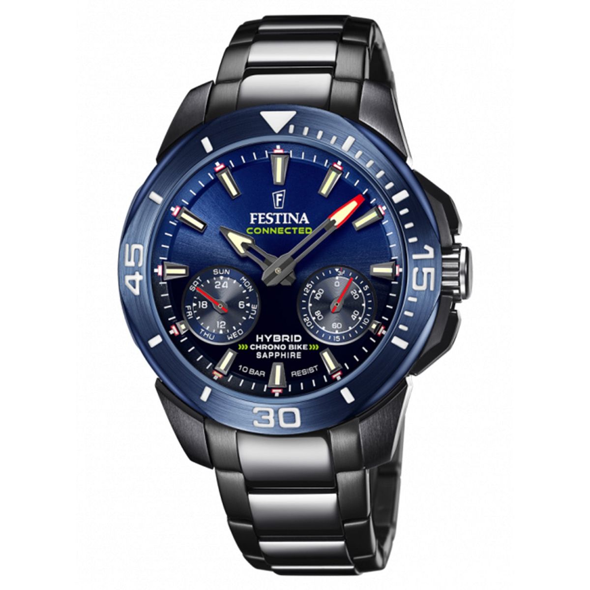 Festina - Special edition Chrono Bike Connected ur, 47 mm Sort PVD