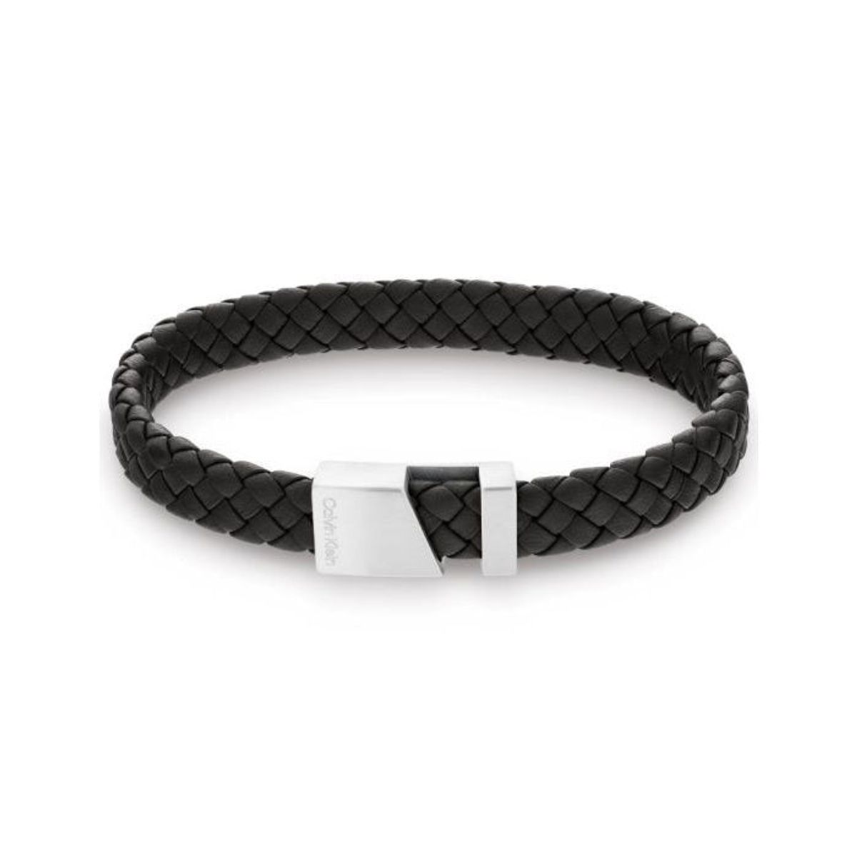 Calvin Klein - Industrial Hardware læderarmbånd, sort Læder