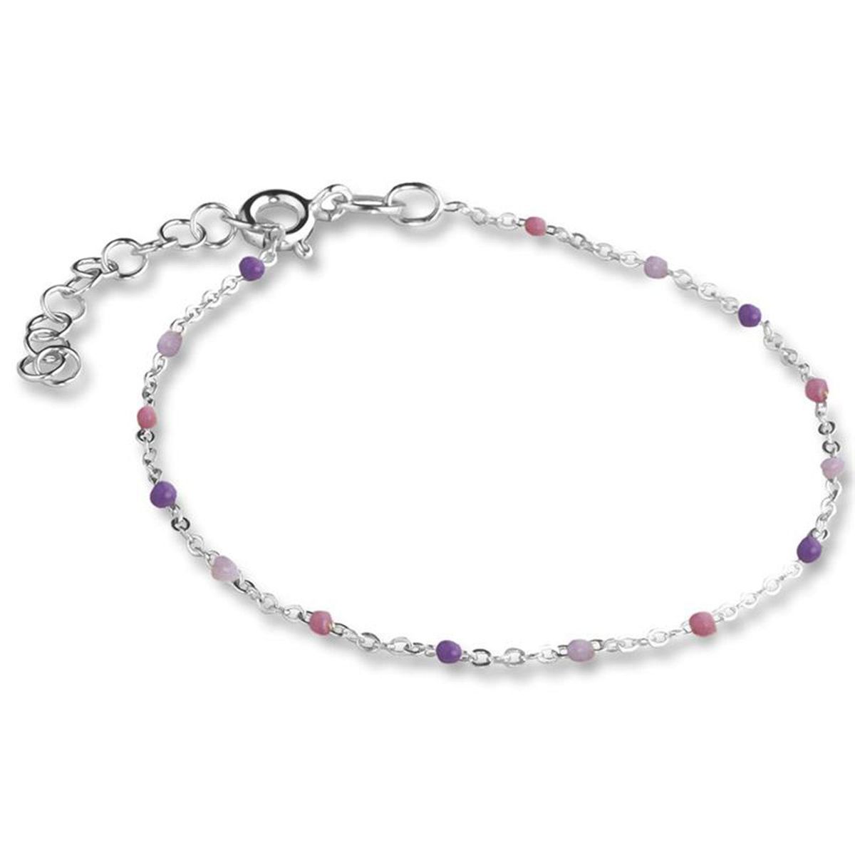 Jeberg Jewellery - Lavender Beaded armbånd sølv sterlingsølv