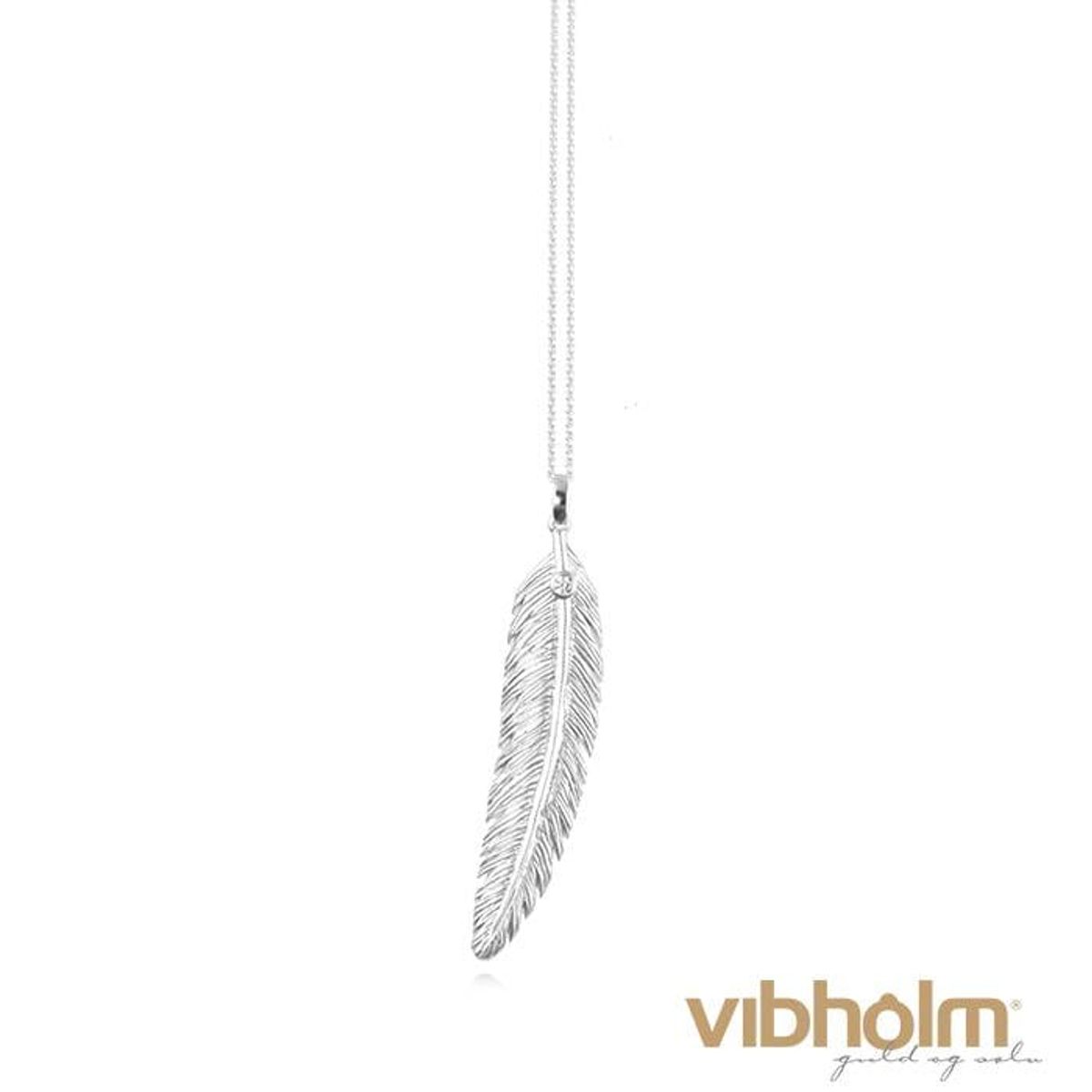 Jeberg Jewellery - Feather halskæde 4002/CZ