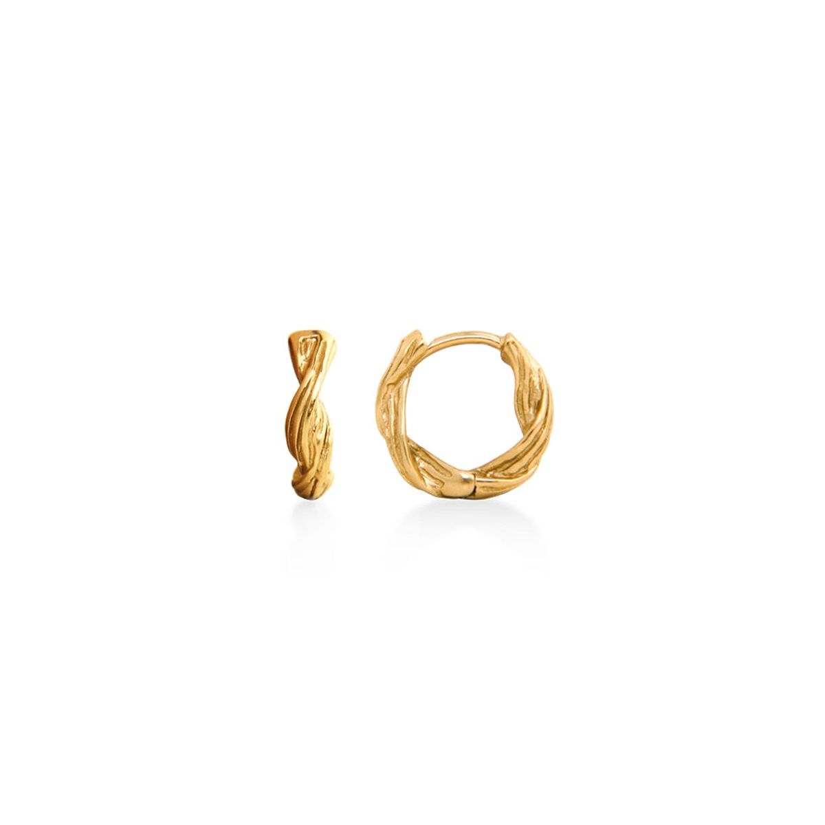 Jeberg Jewellery - Sand Dune hoops 51200 Forgyldt sterlingsølv