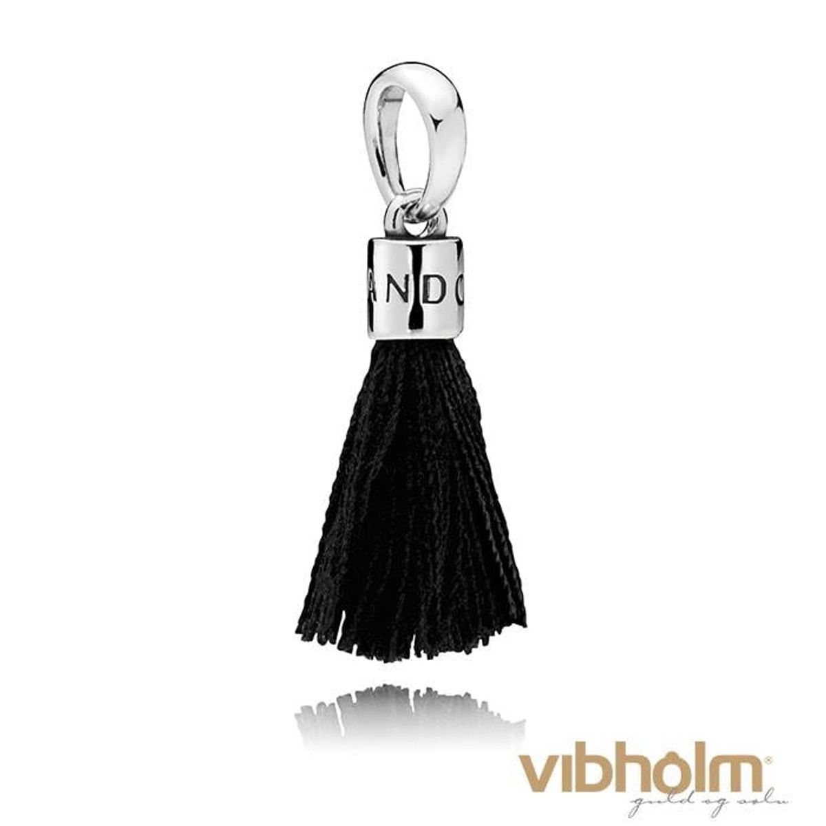 Pandora - Black Tassel Charm sølv 797212CBK