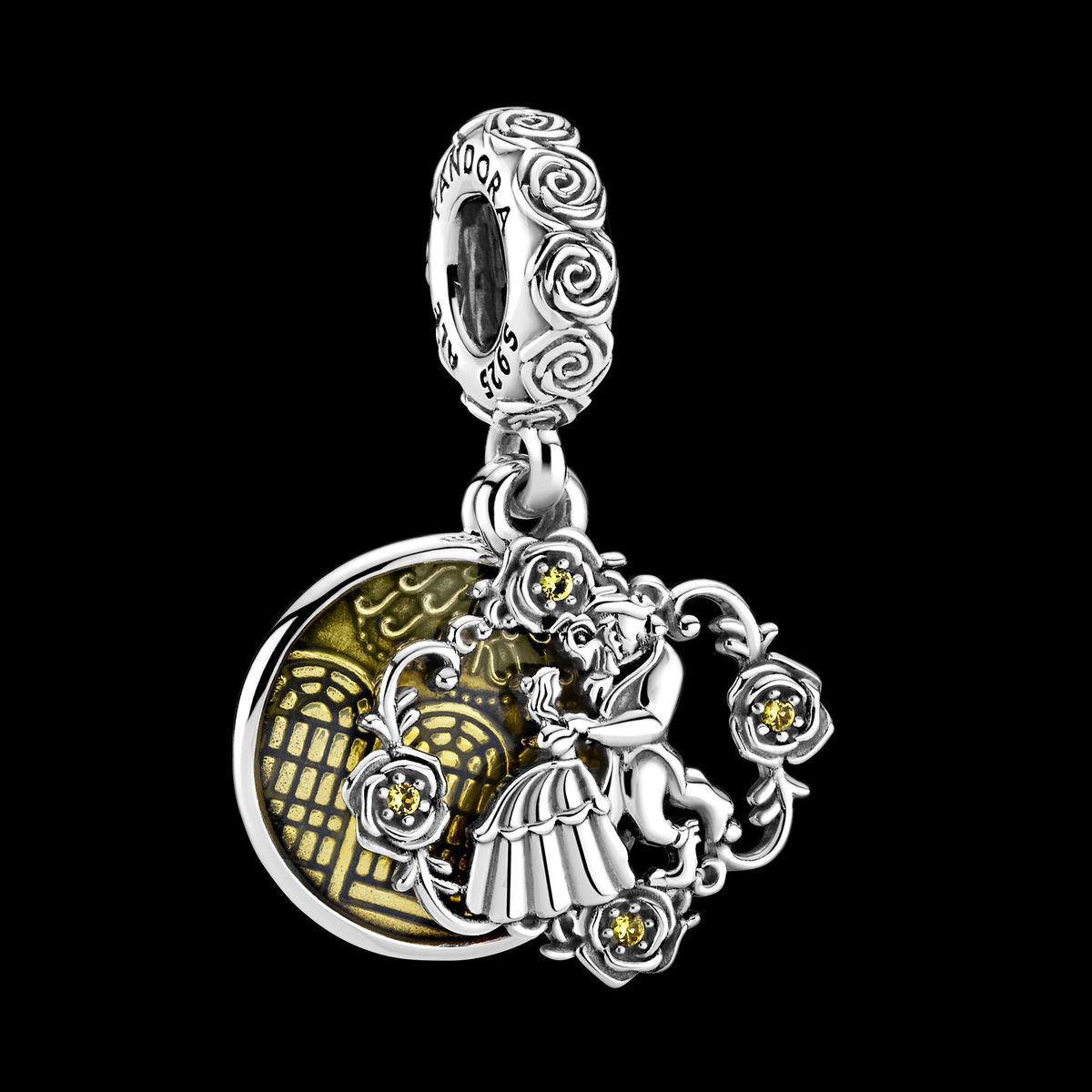 Pandora - Disney Beauty & Beast Dancing charm sølv